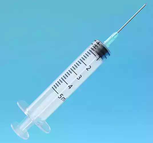 Syringe - Medical Instrument 3D model Low-poly 3D model