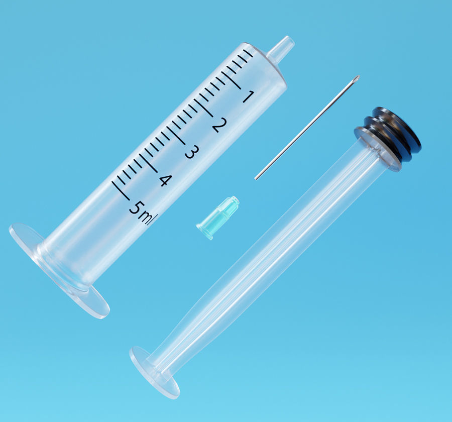 Syringe - Medical Instrument 3D model Low-poly 3D model_4