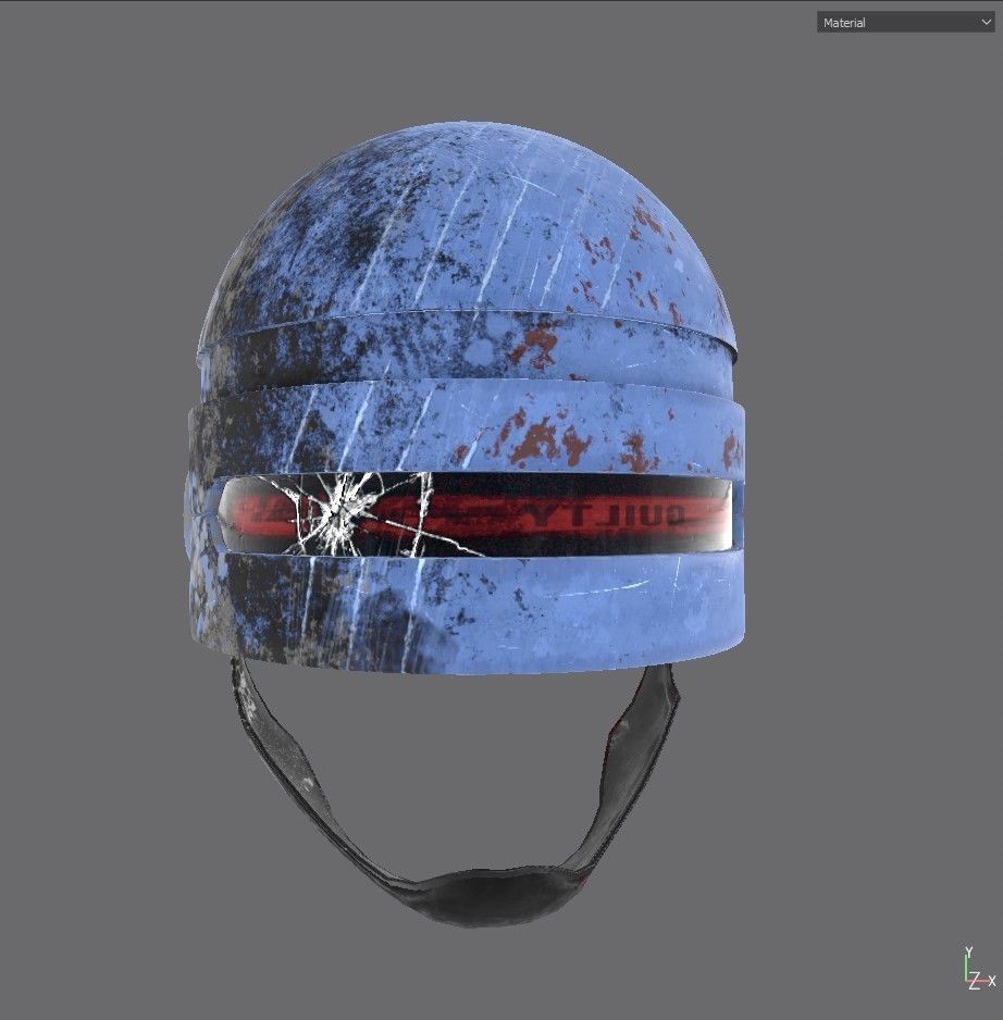 Robocop Helmet Free 3D model