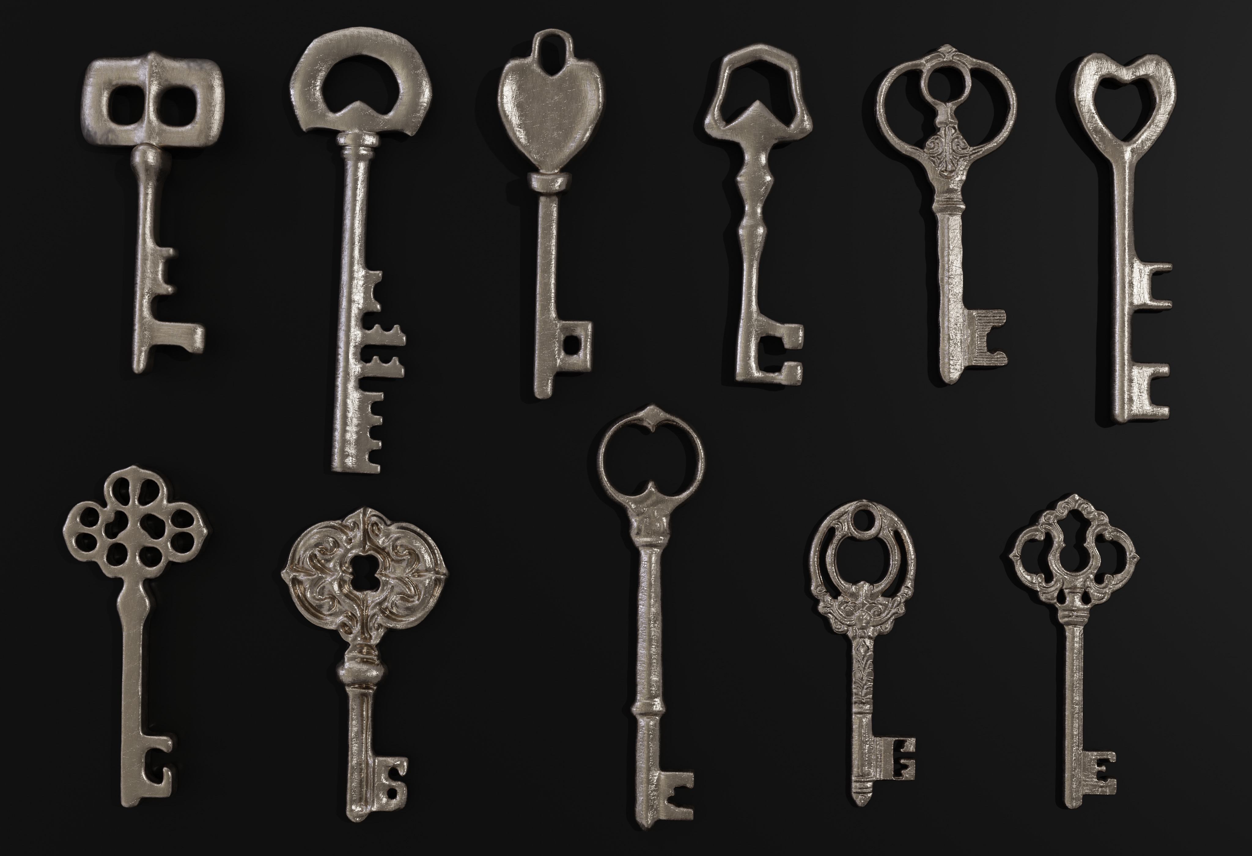 Magic Keys And Locks 3D model_2