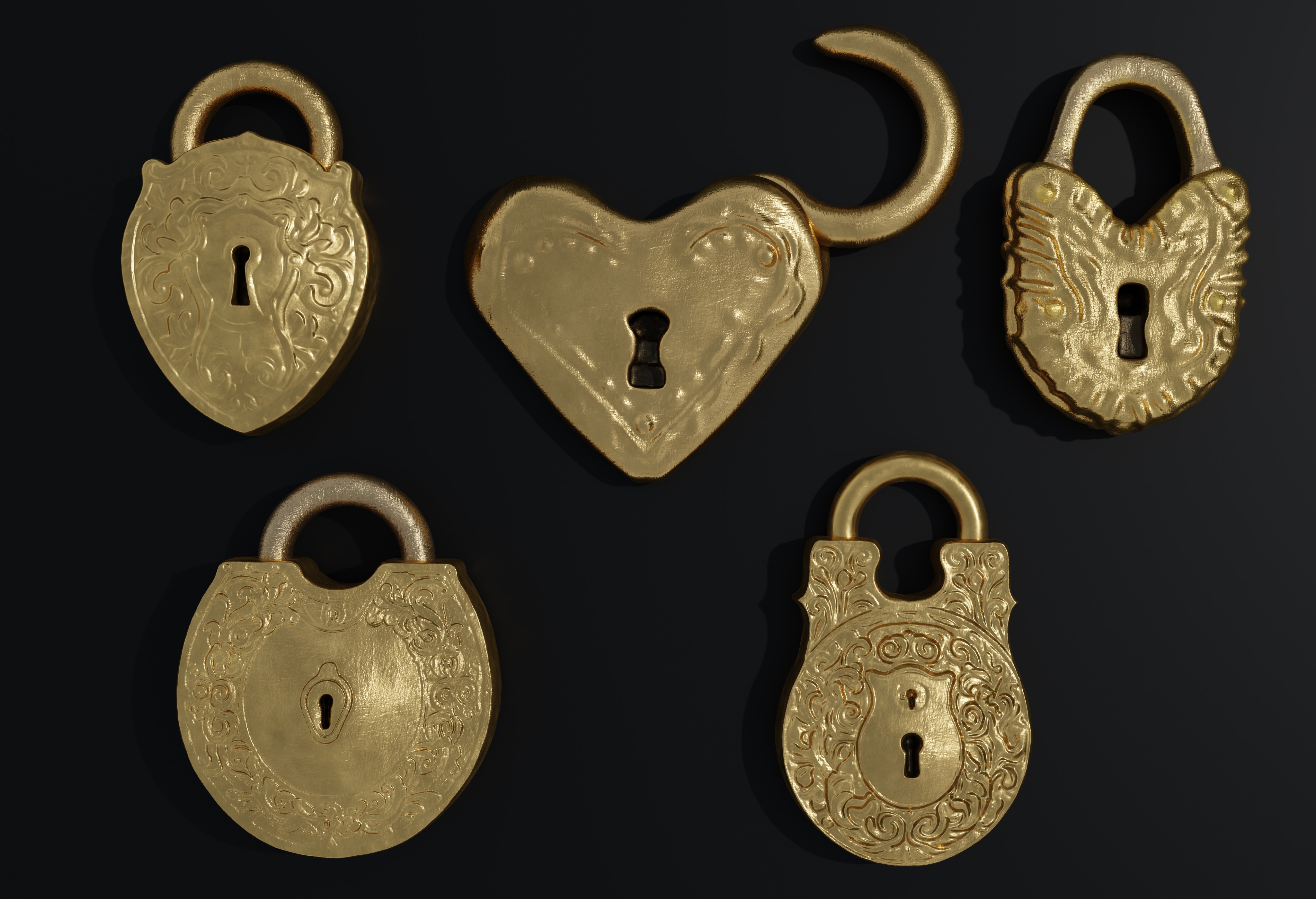 Magic Keys And Locks 3D model_8