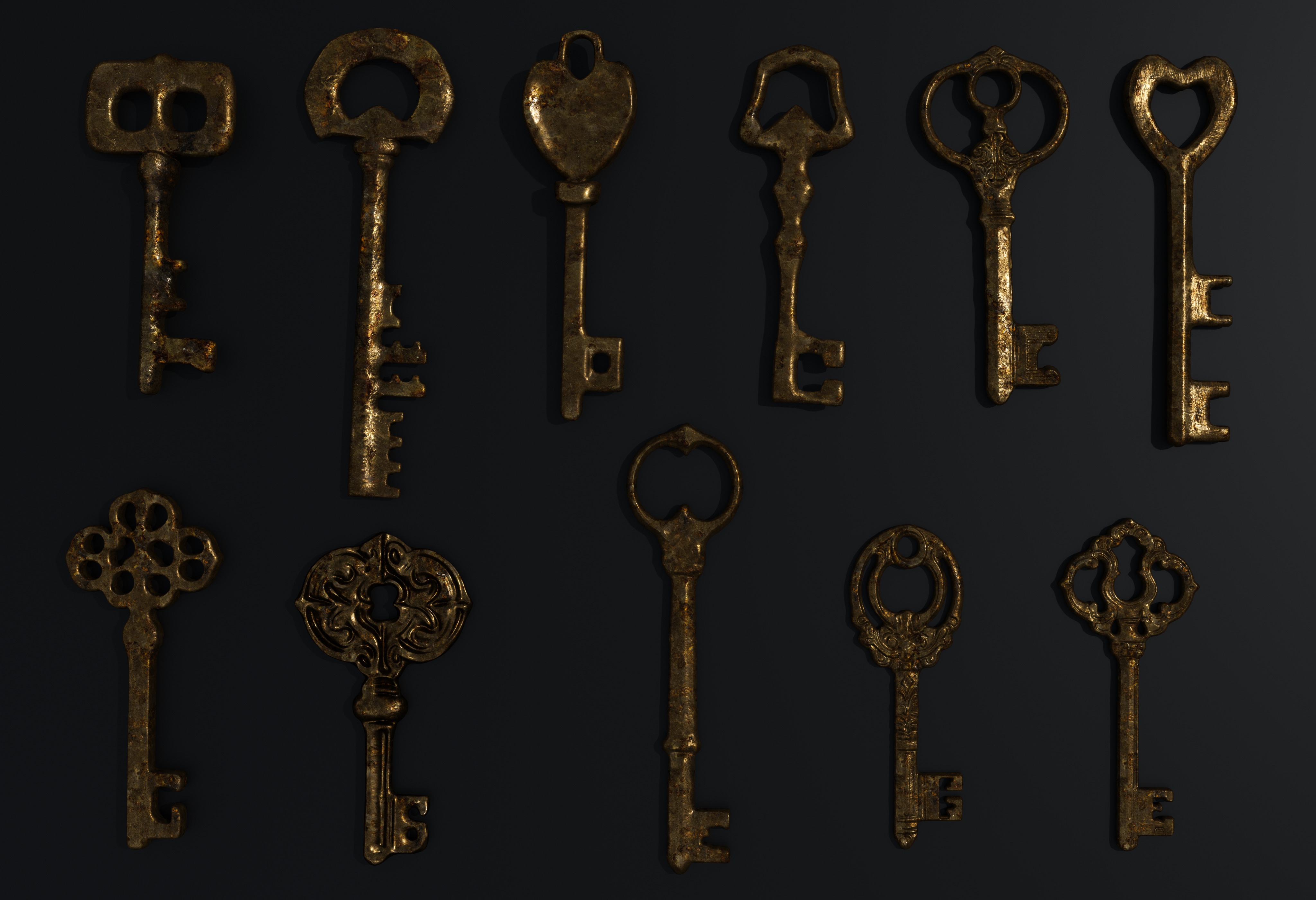 Magic Keys And Locks 3D model_3