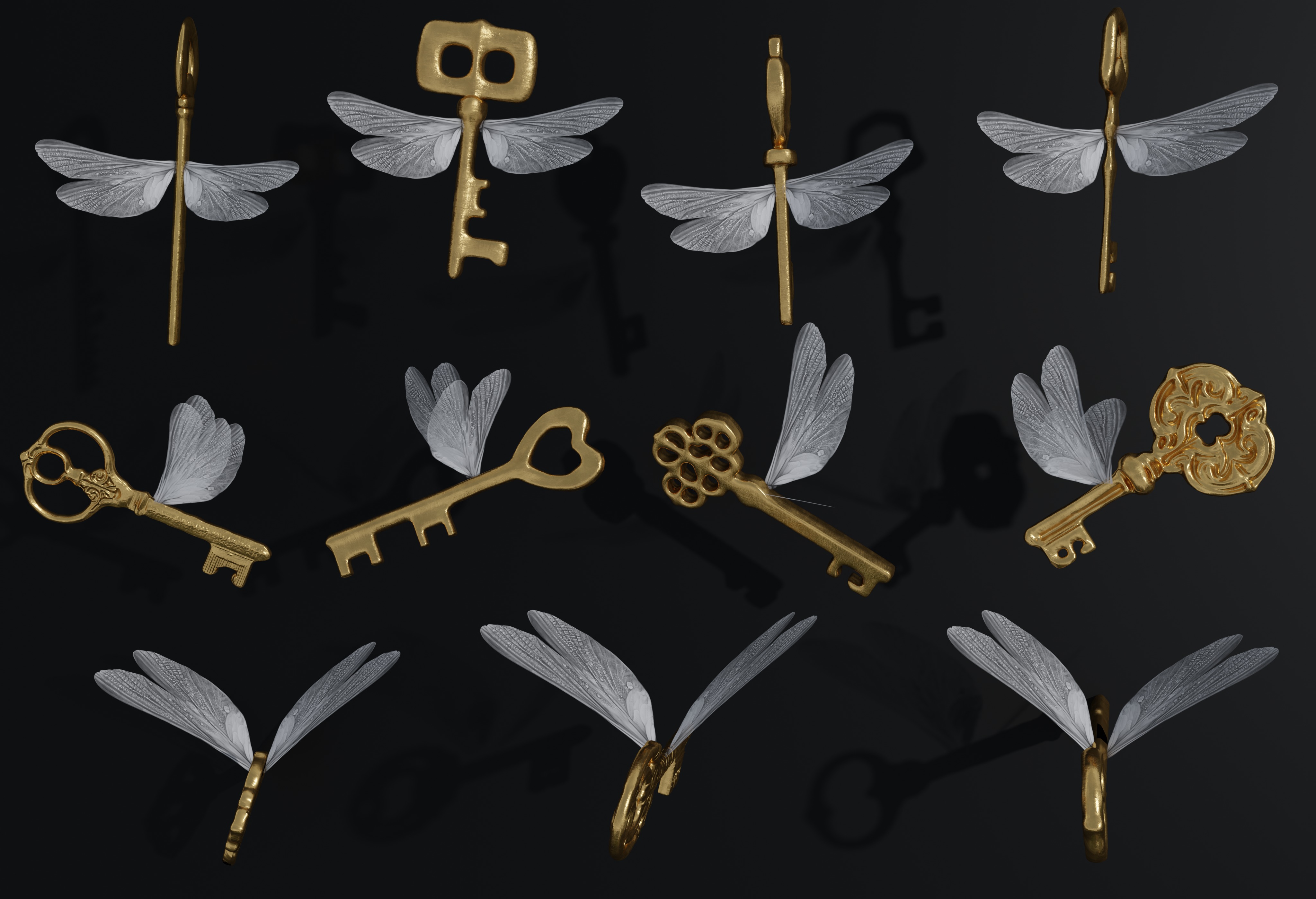 Magic Keys And Locks 3D model_4