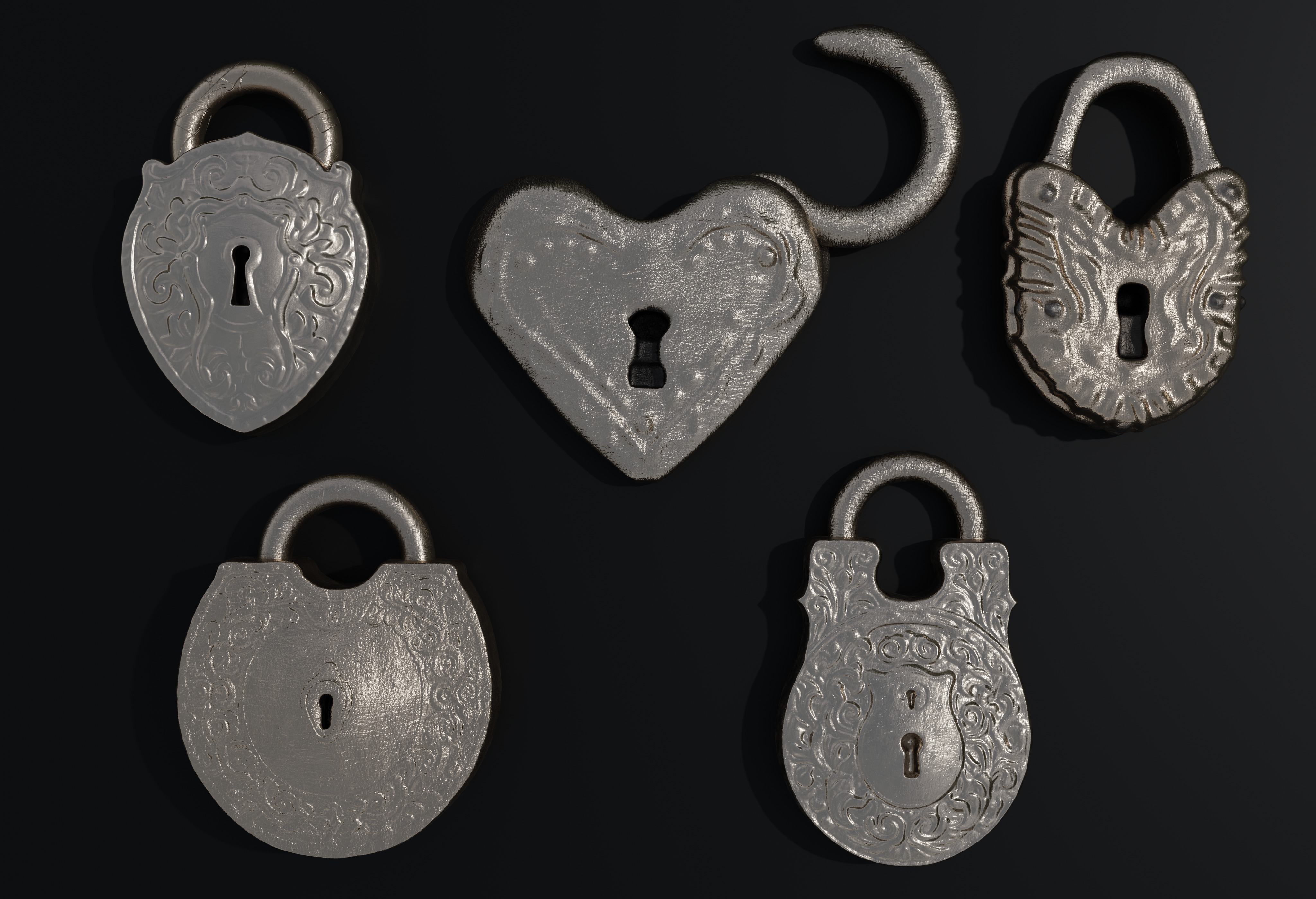 Magic Keys And Locks 3D model_10