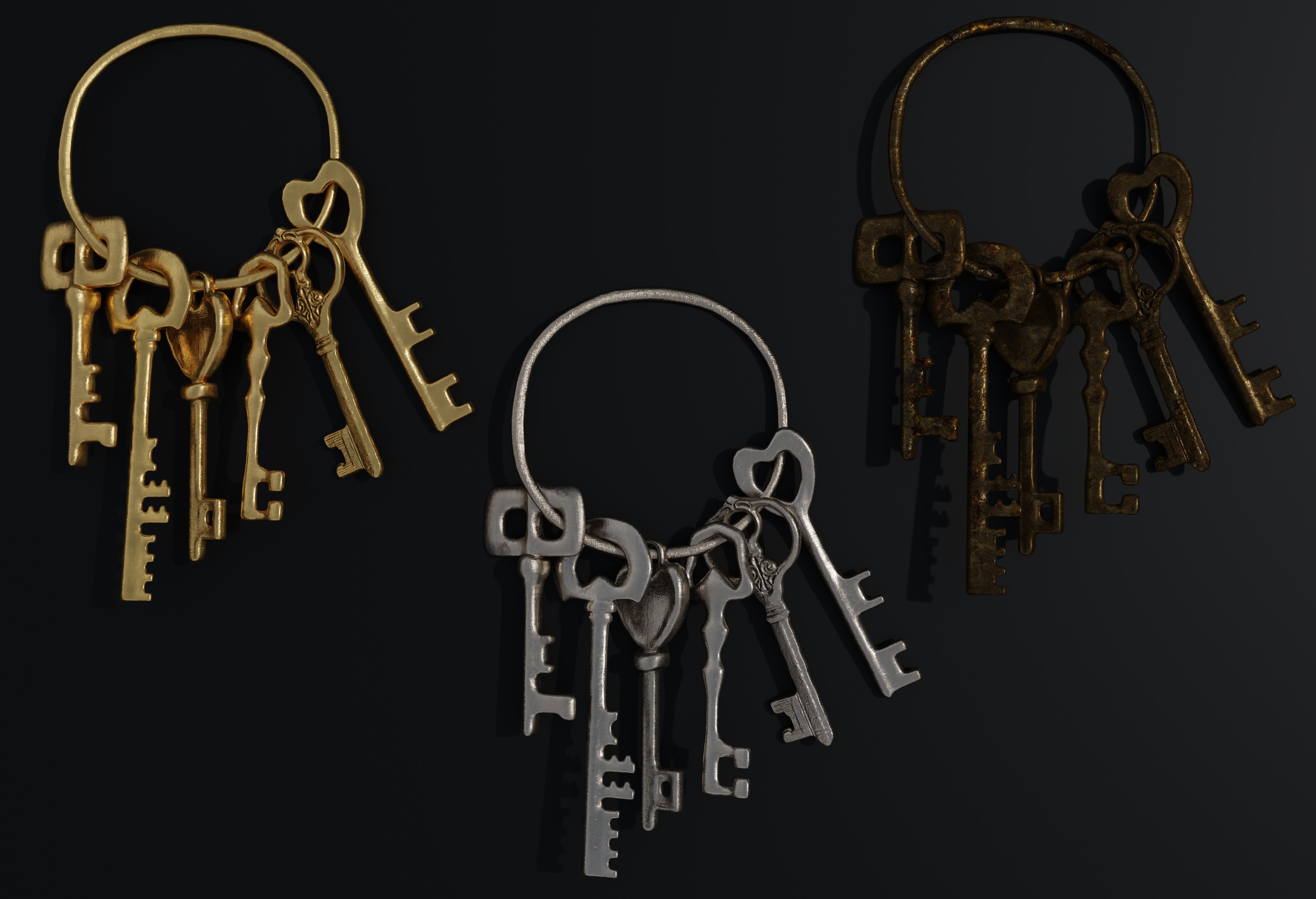 Magic Keys And Locks 3D model_7