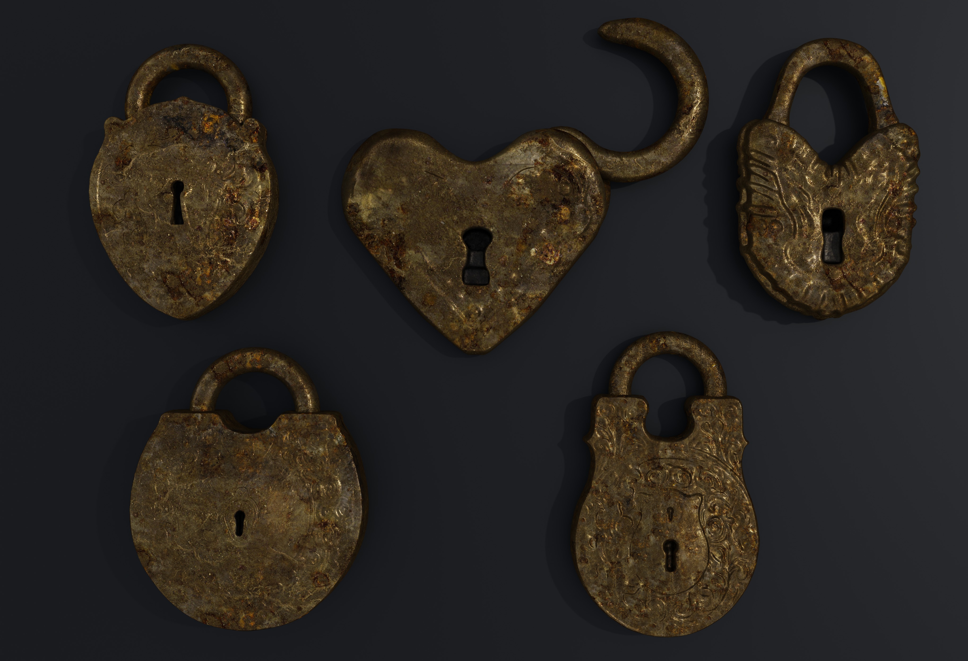 Magic Keys And Locks 3D model_9