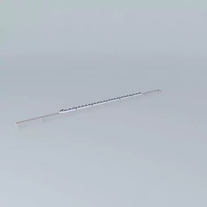 Radical Monorail Train Free 3D model