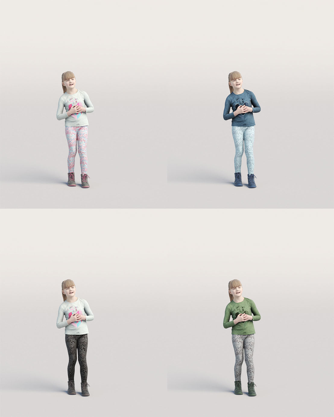 Humano 5-Pack - PEOPLE - HOME - FAMILY - 5x 3D models 02C 3D Model Collection_9