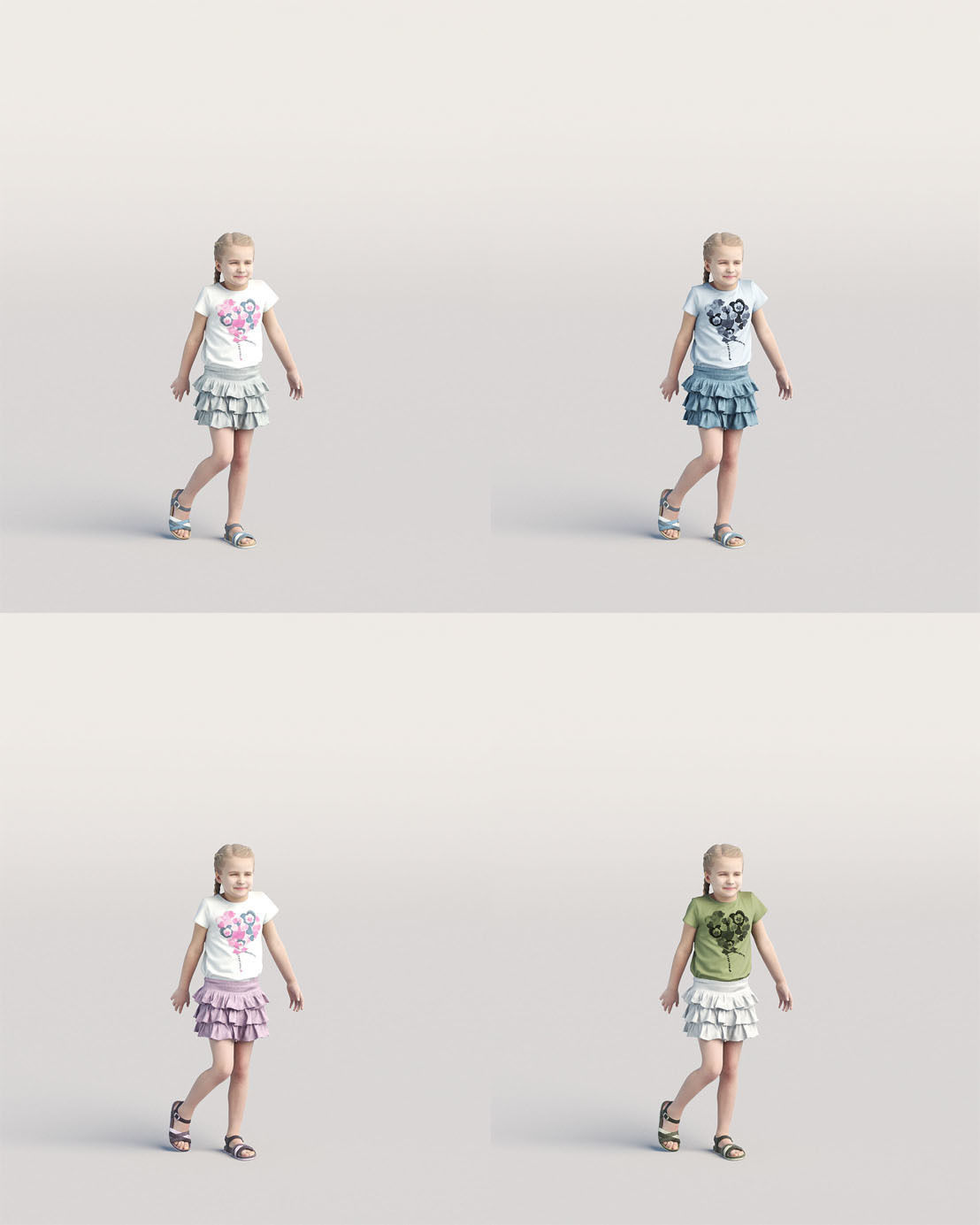 Humano 5-Pack - PEOPLE - HOME - FAMILY - 5x 3D models 02C 3D Model Collection_8