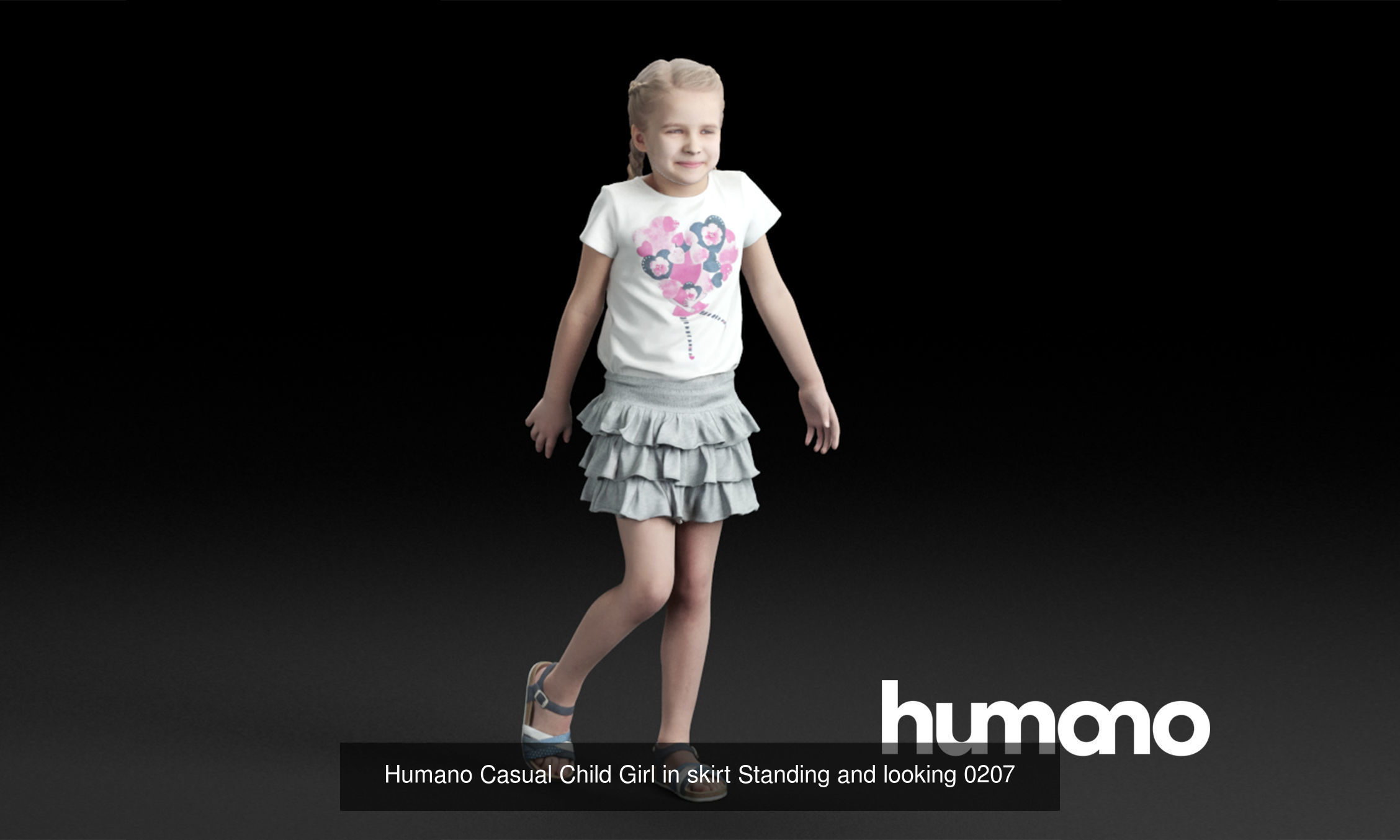 Humano 5-Pack - PEOPLE - HOME - FAMILY - 5x 3D models 02C 3D Model Collection_3