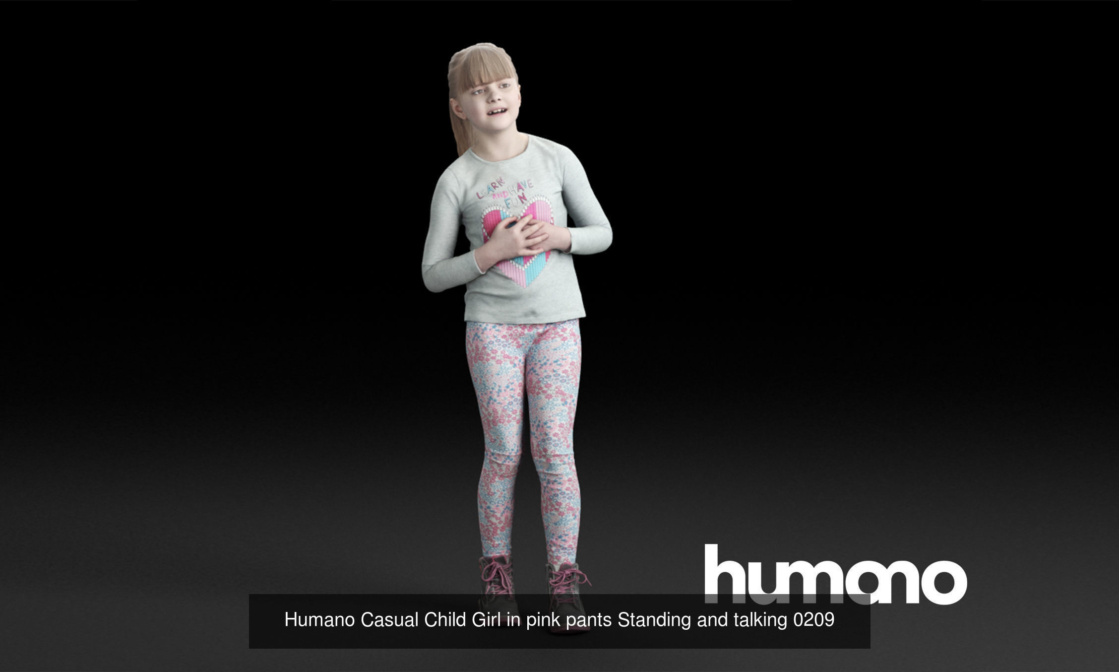 Humano 5-Pack - PEOPLE - HOME - FAMILY - 5x 3D models 02C 3D Model Collection_4