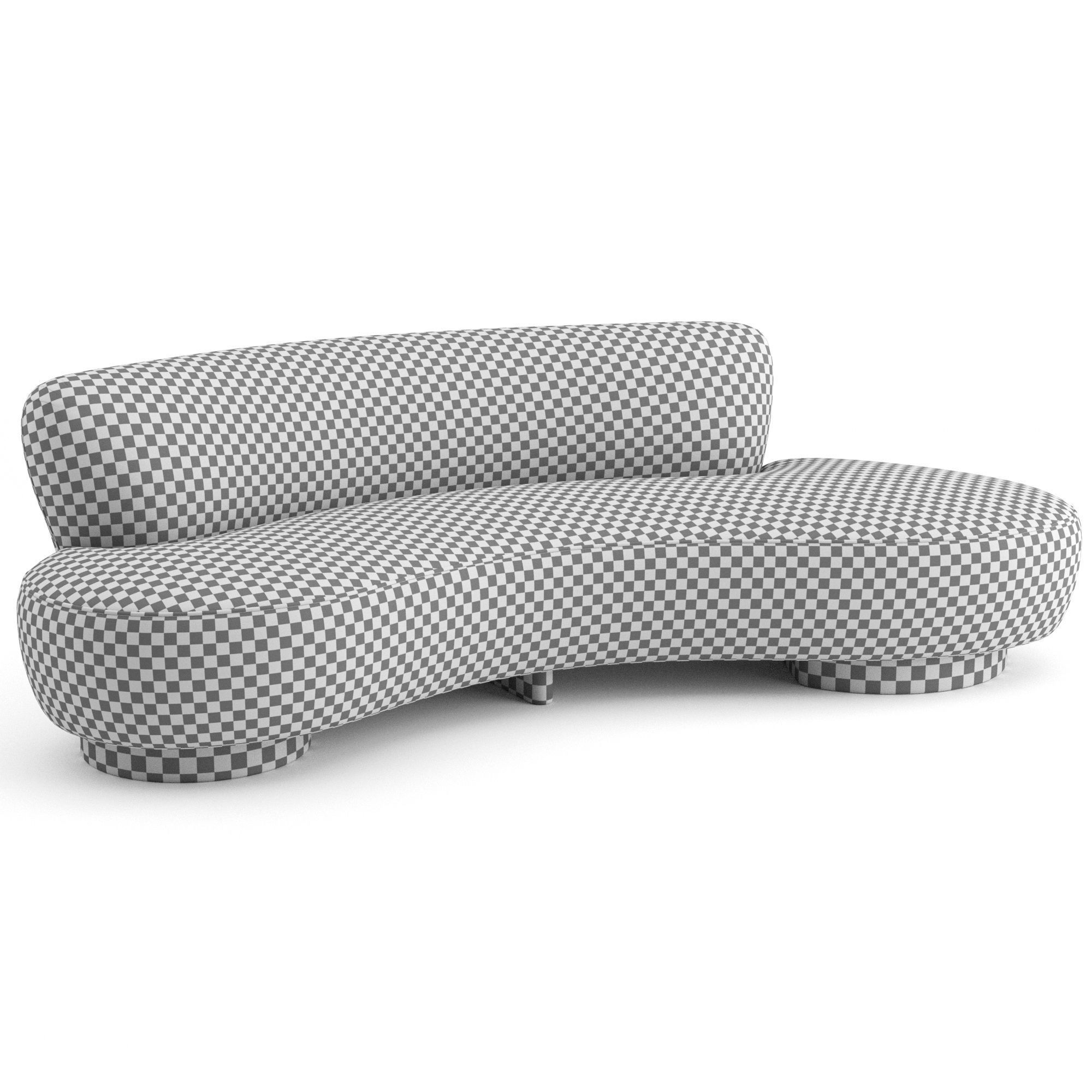 Mini Sofa by Vladimir Kagan 3D model_8