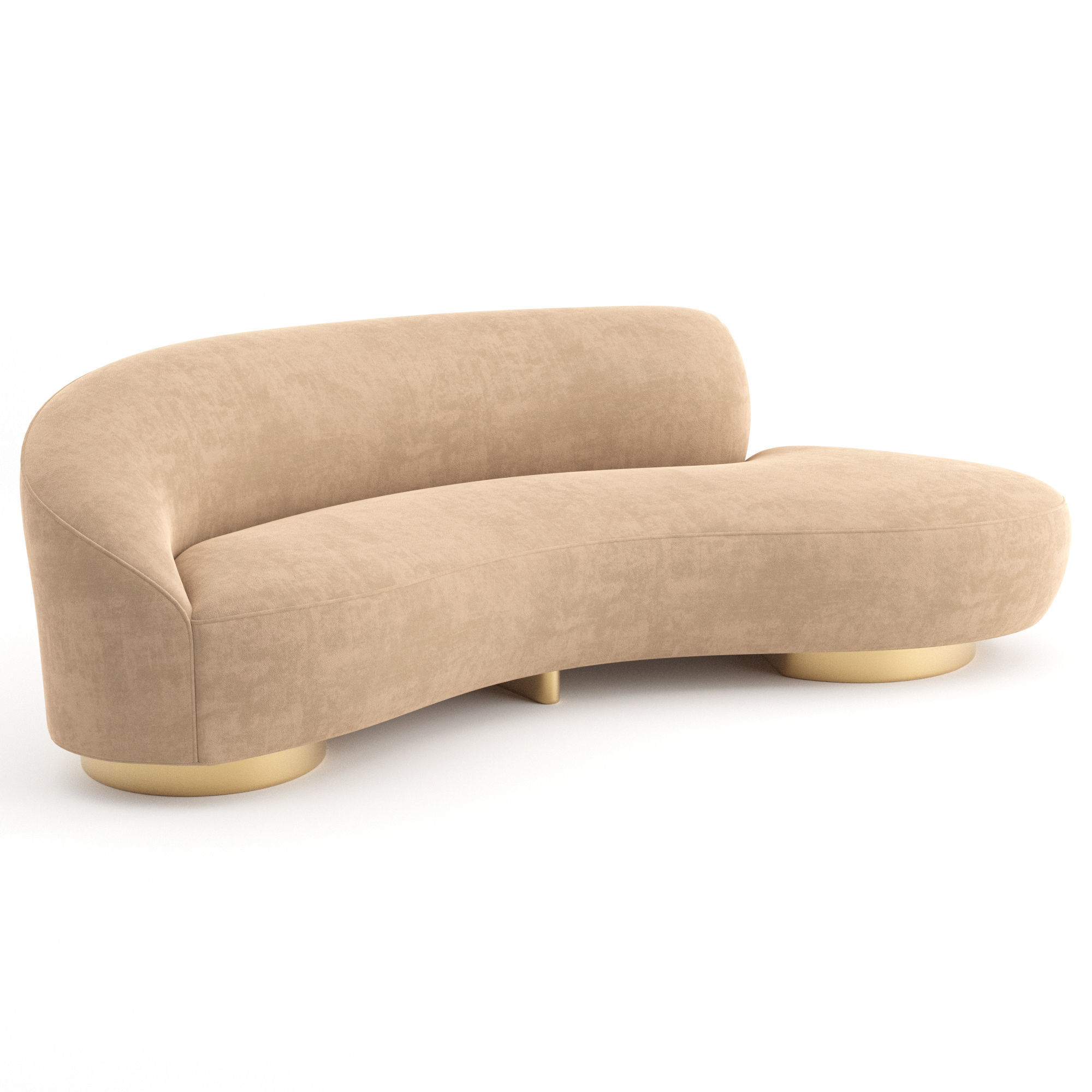 Mini Sofa by Vladimir Kagan 3D model_5