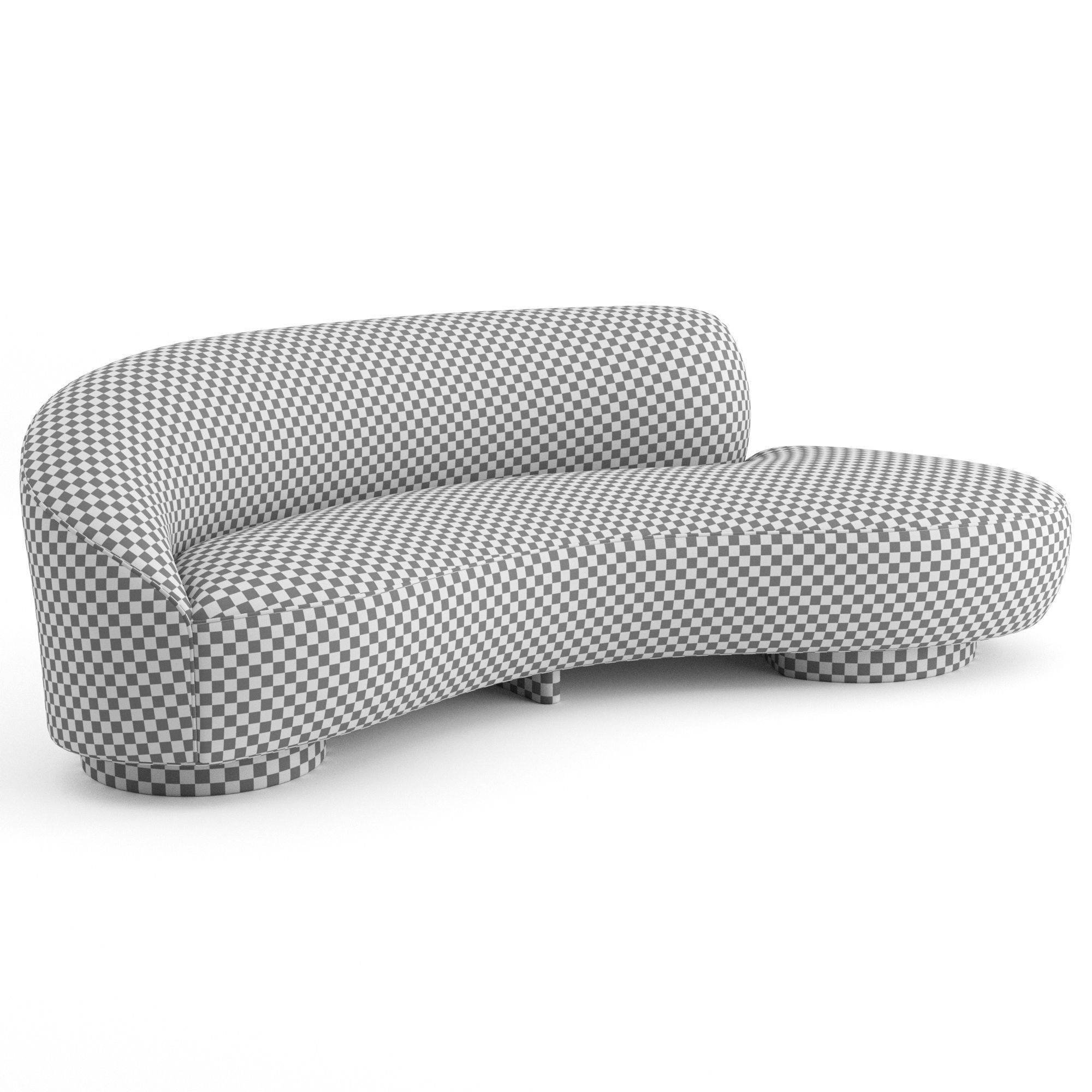 Mini Sofa by Vladimir Kagan 3D model_9