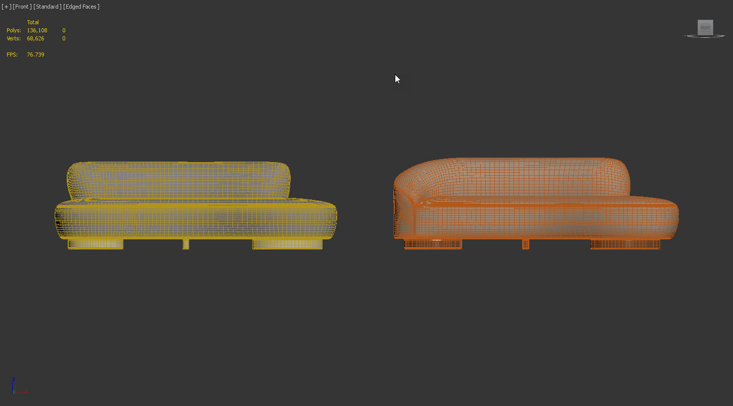 Mini Sofa by Vladimir Kagan 3D model_13