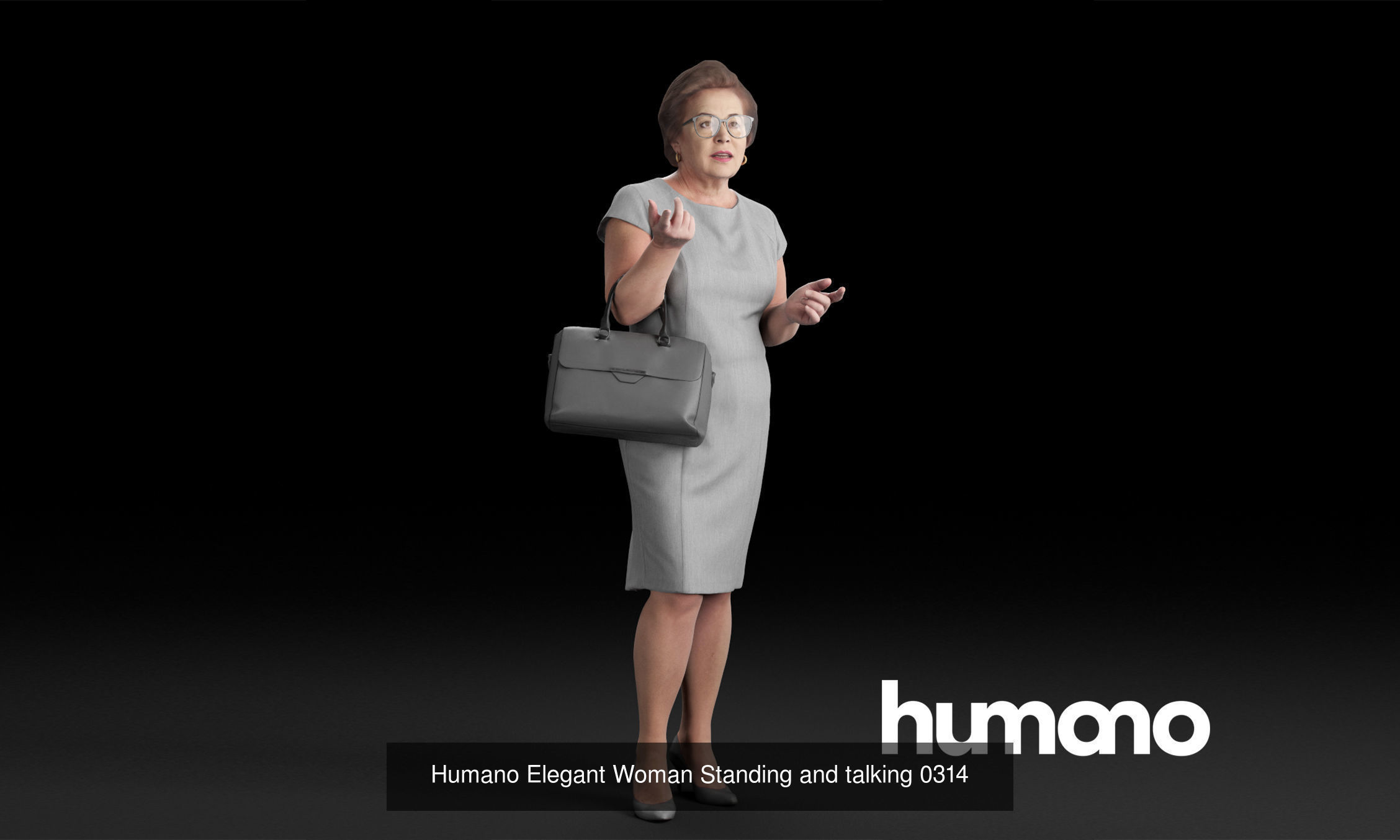 Humano 5-Pack - PEOPLE - TALKING - GROUP - 5x 3D models 03C 3D Model Collection_4