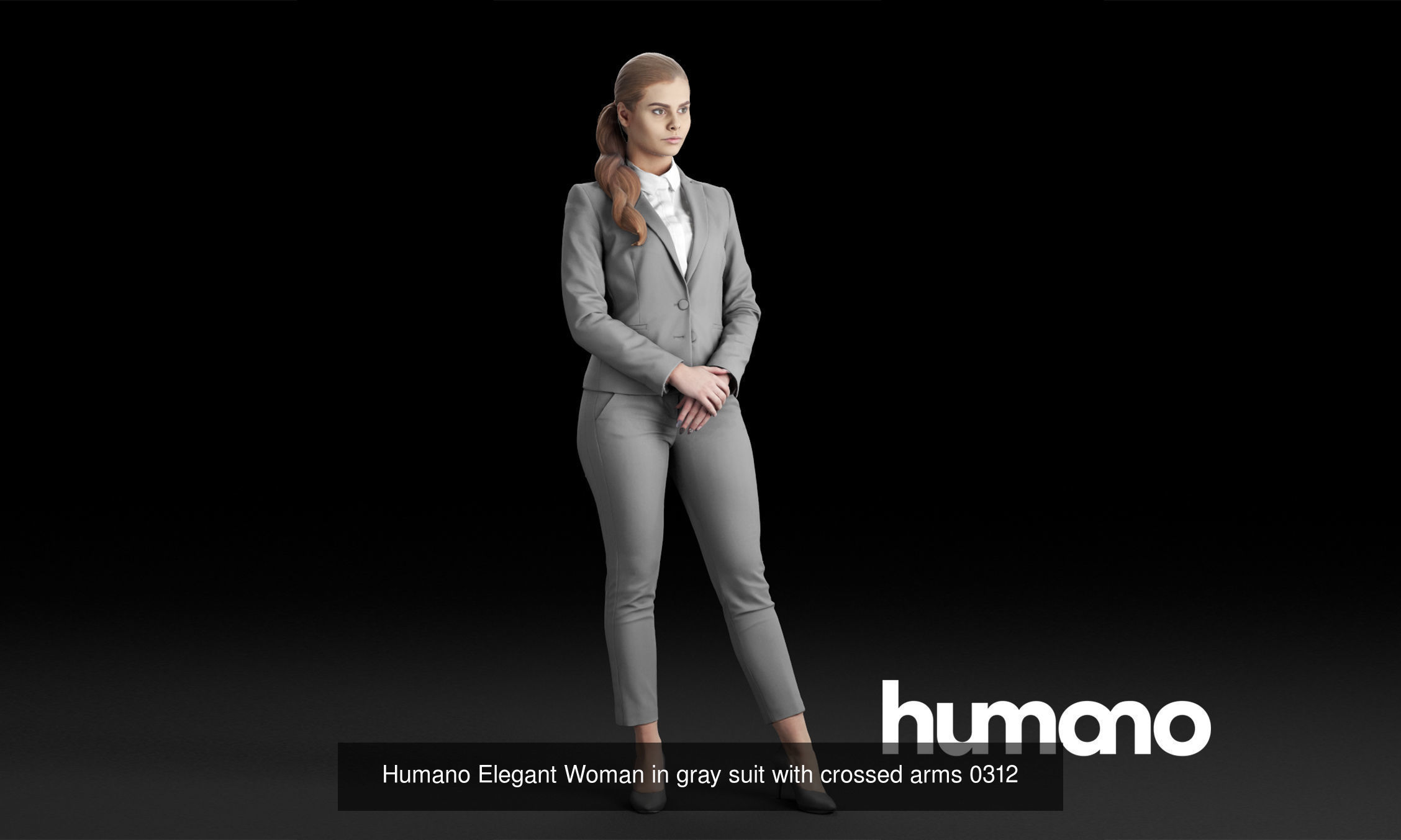 Humano 5-Pack - PEOPLE - TALKING - GROUP - 5x 3D models 03C 3D Model Collection_2