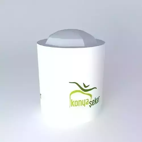 Crystal Sugar Silo Free 3D model