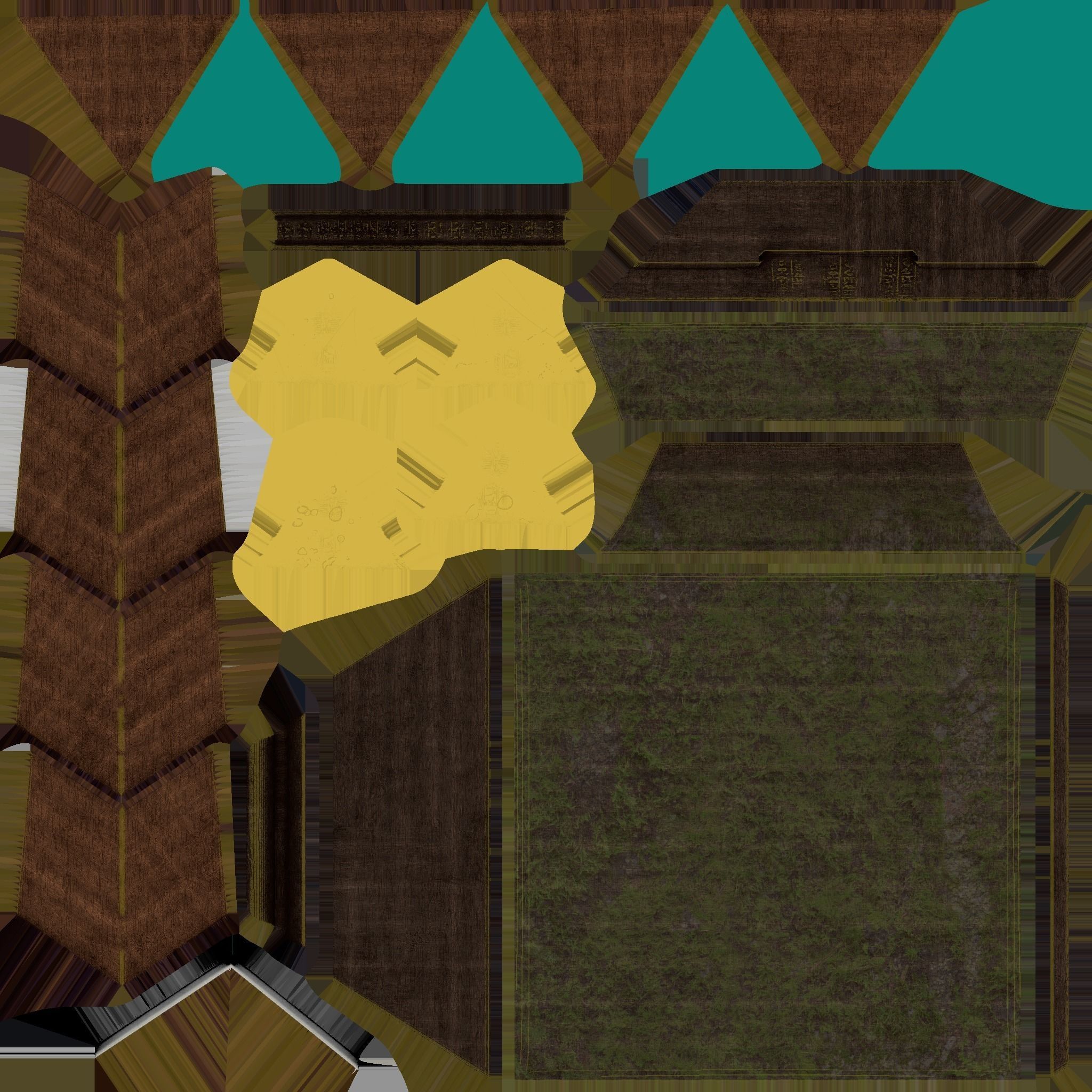 Old Chest4 Low-poly 3D model_9