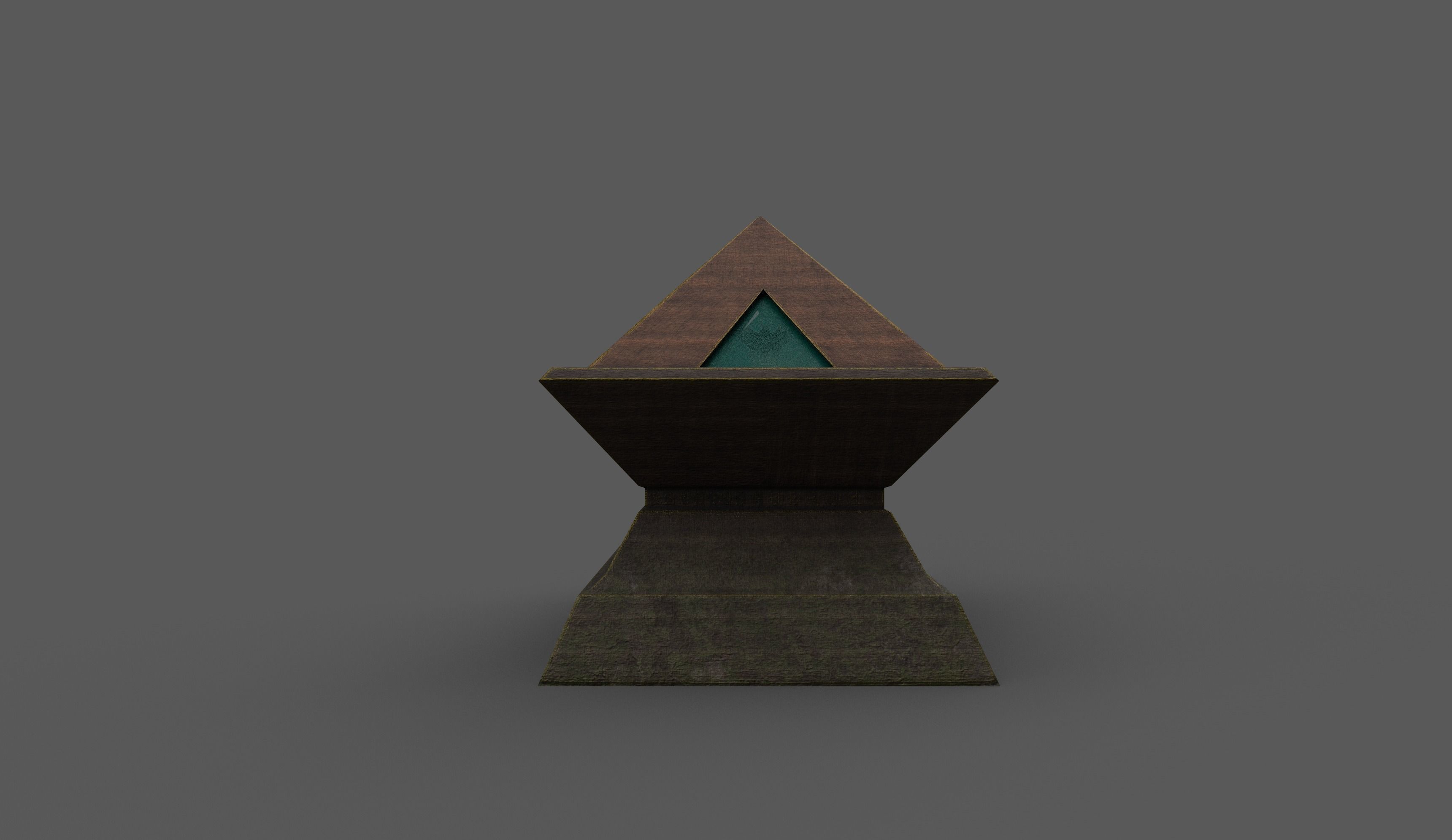Old Chest4 Low-poly 3D model_2