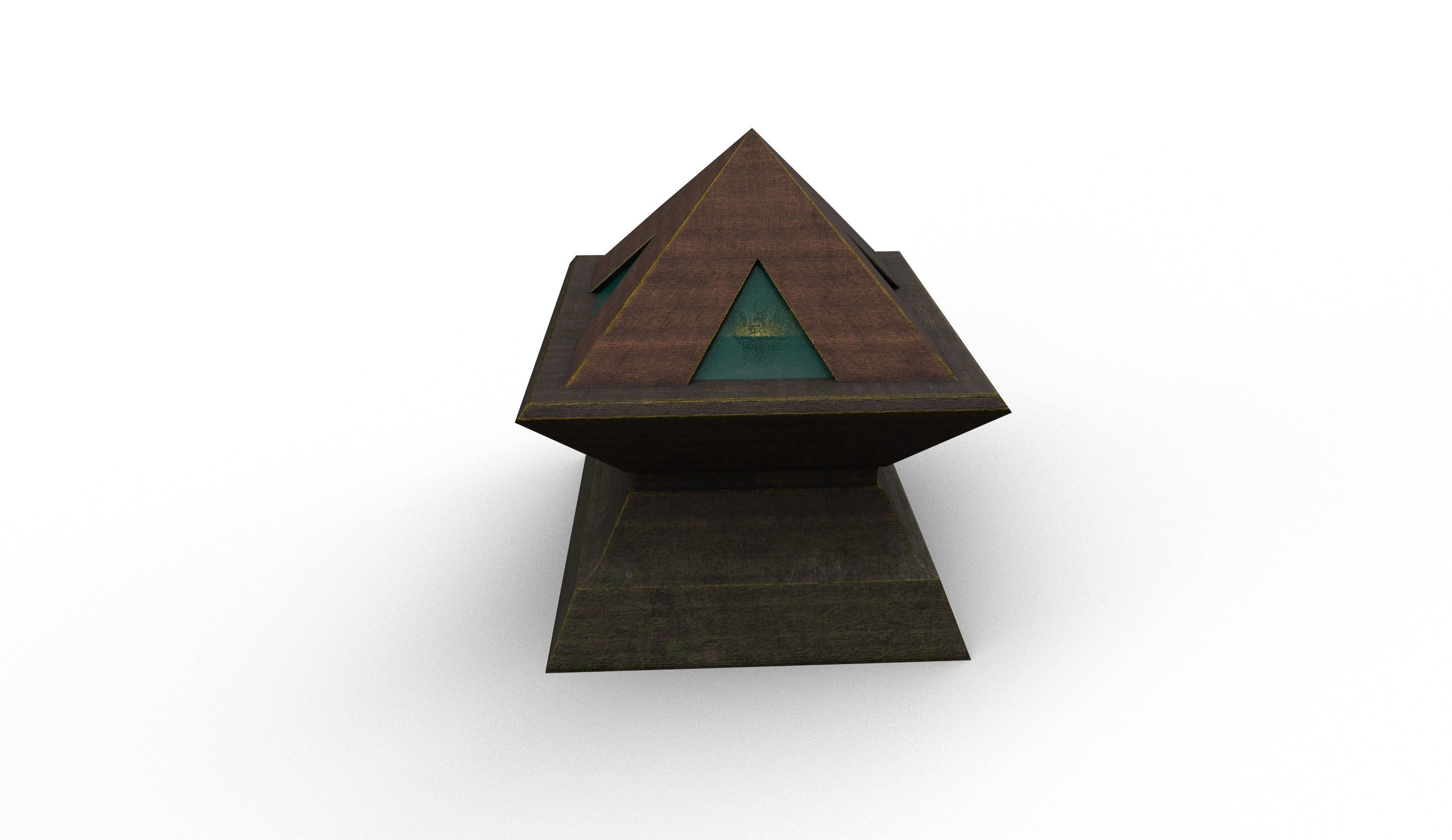 Old Chest4 Low-poly 3D model_4