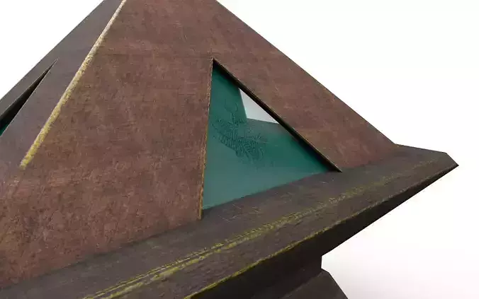 Old Chest4 Low-poly 3D model