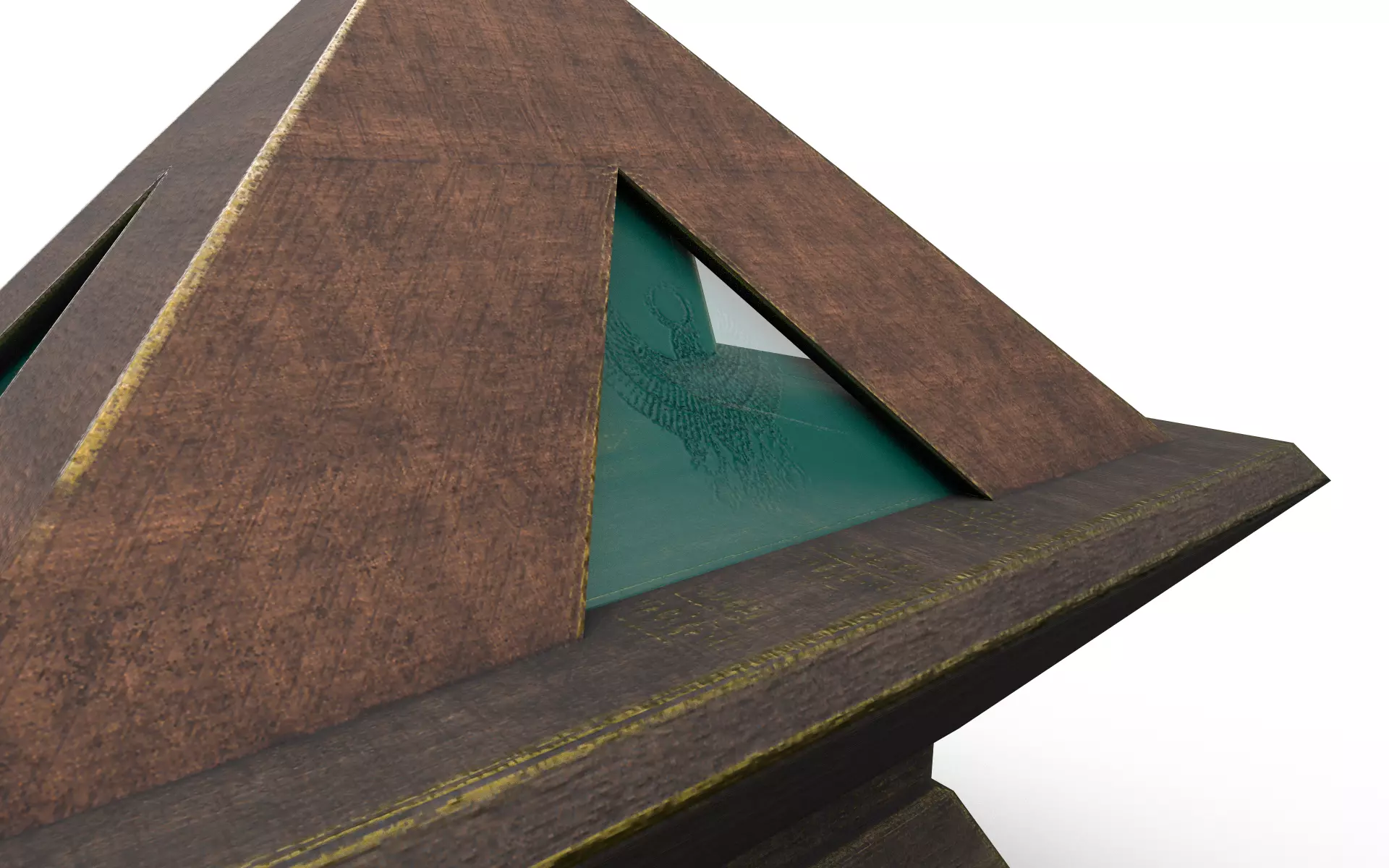 Old Chest4 Low-poly 3D model_0