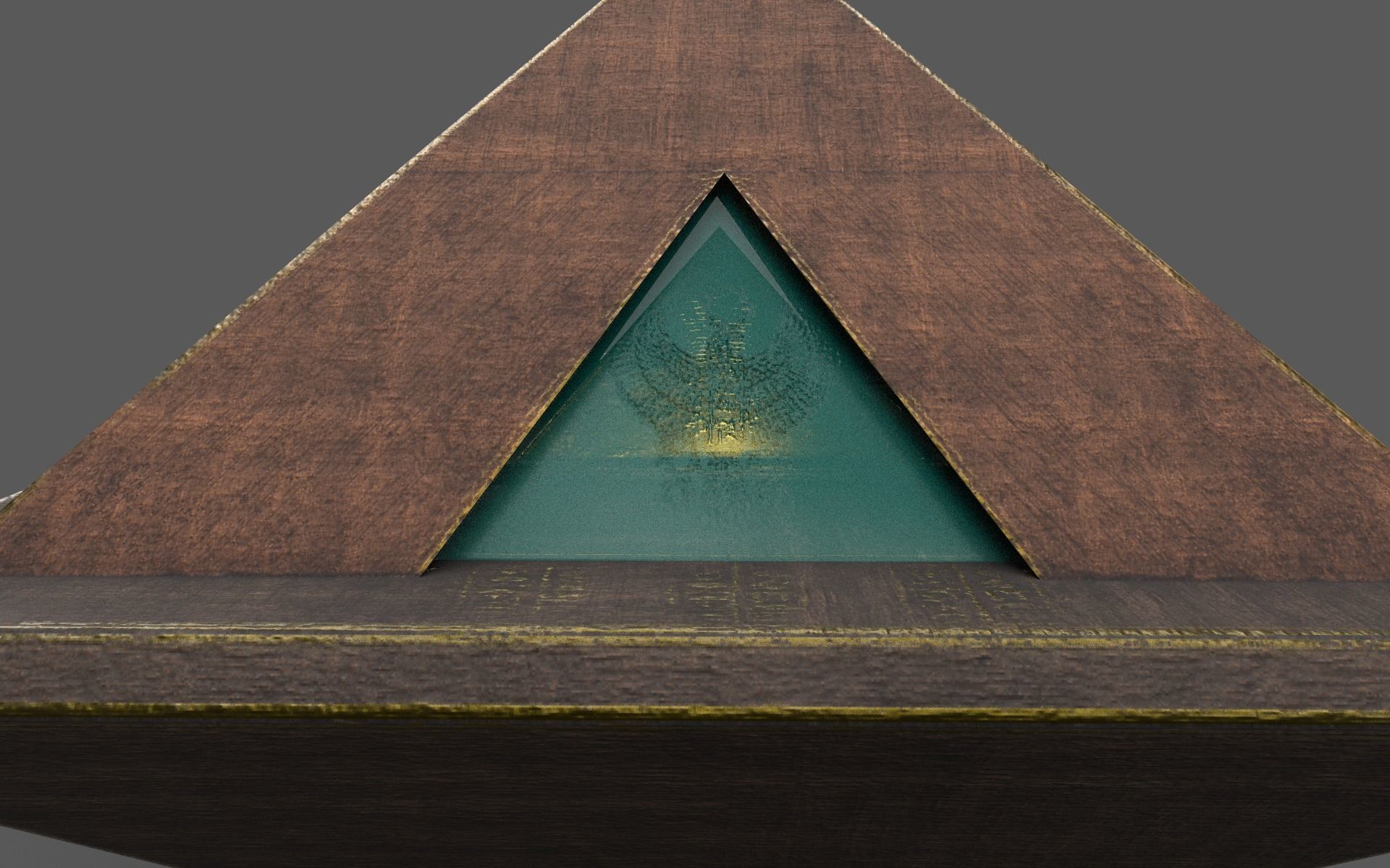 Old Chest4 Low-poly 3D model_7