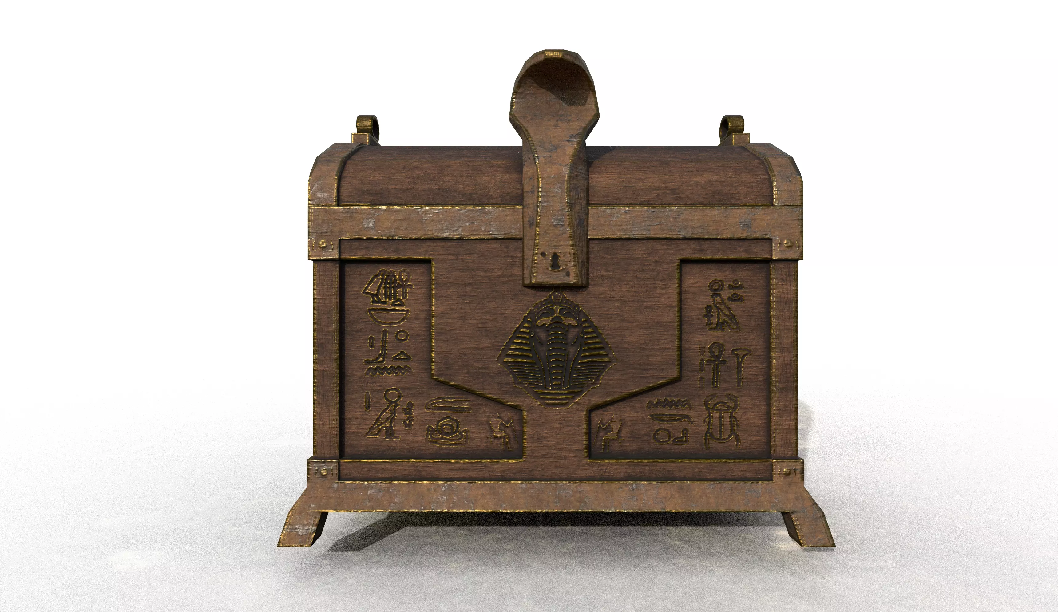 Old Chest6 Low-poly 3D model_0