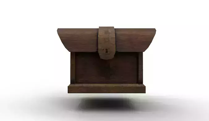 Old Chest7 Low-poly 3D model
