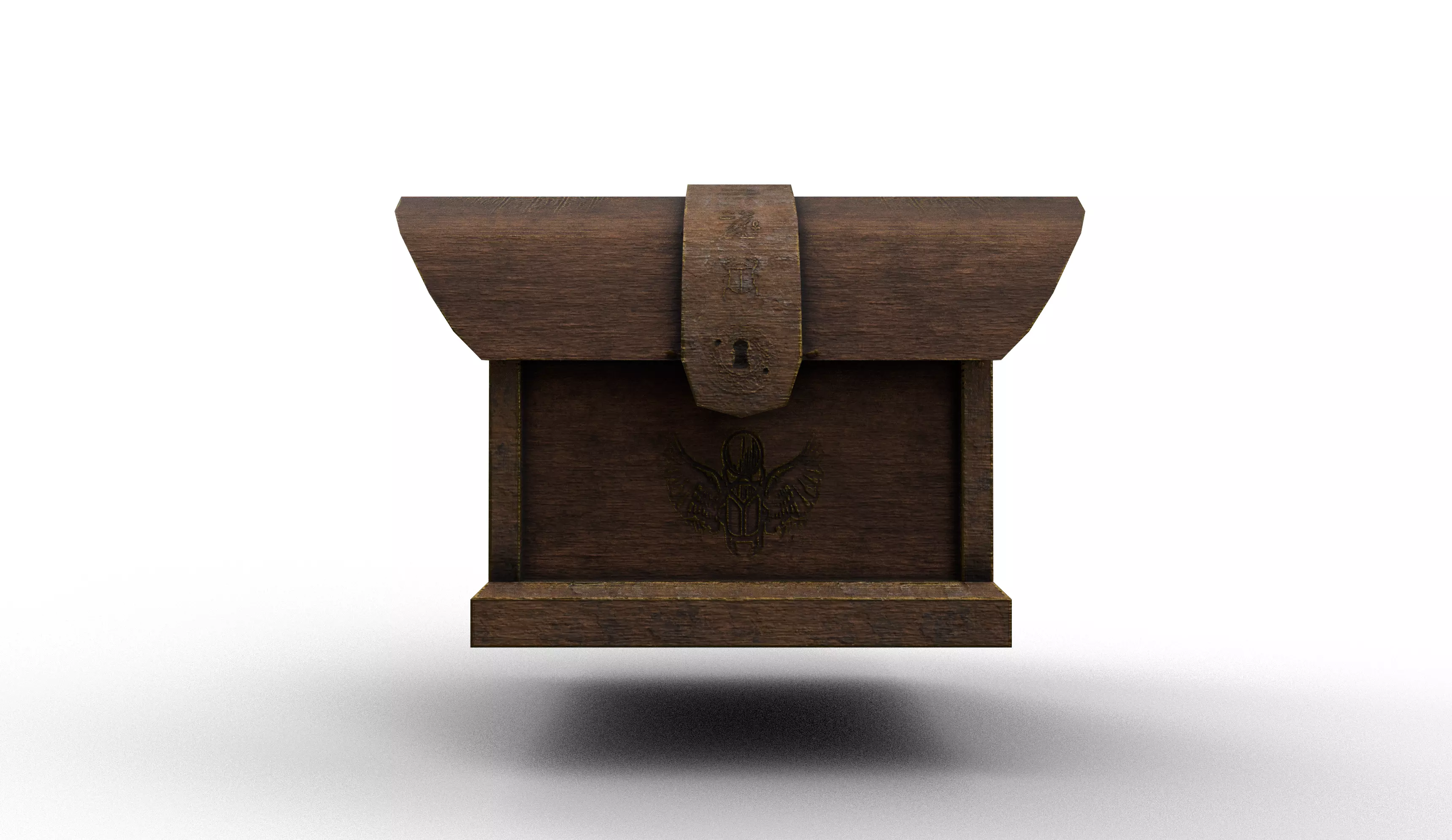 Old Chest7 Low-poly 3D model_0
