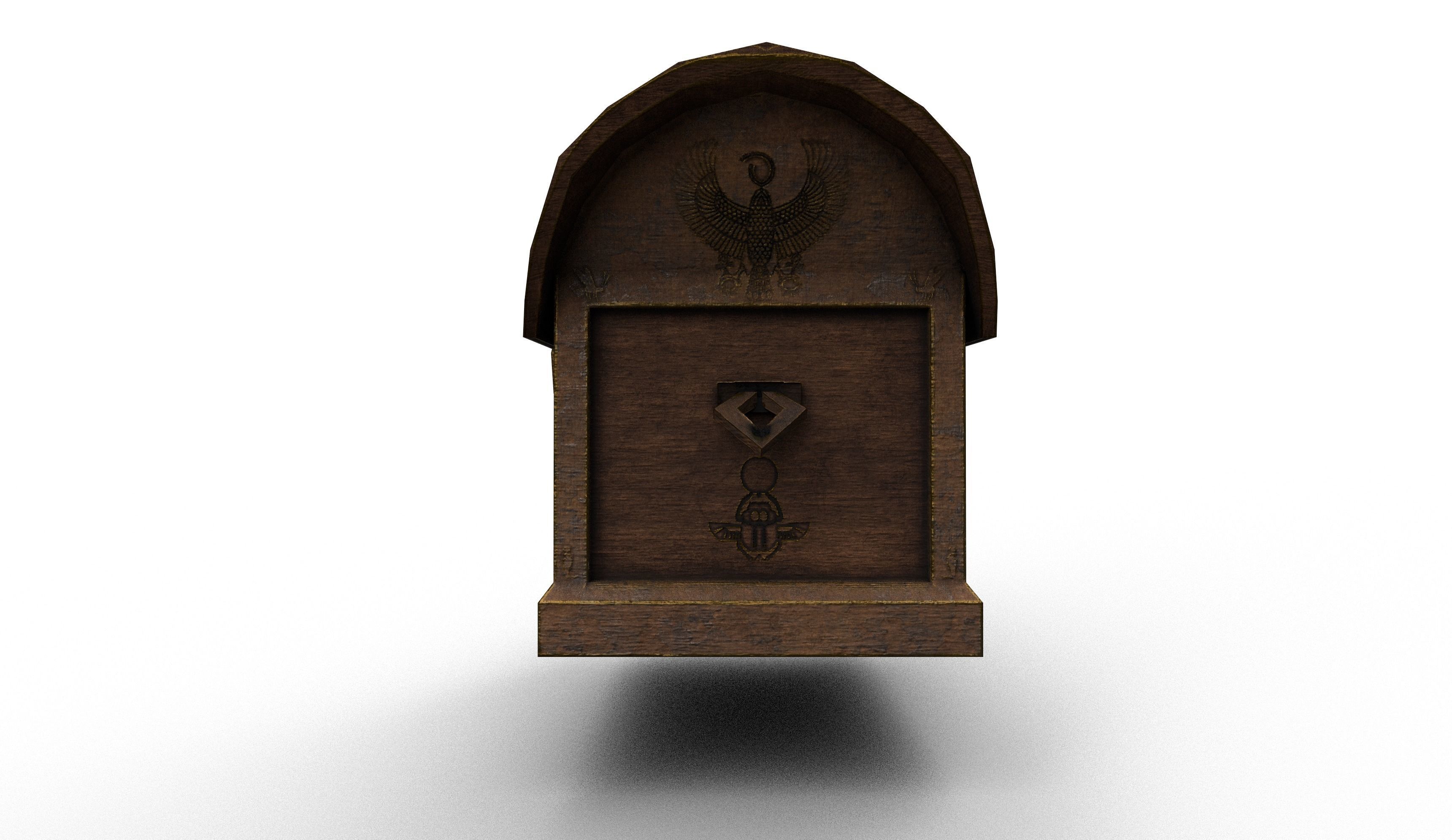 Old Chest7 Low-poly 3D model_2