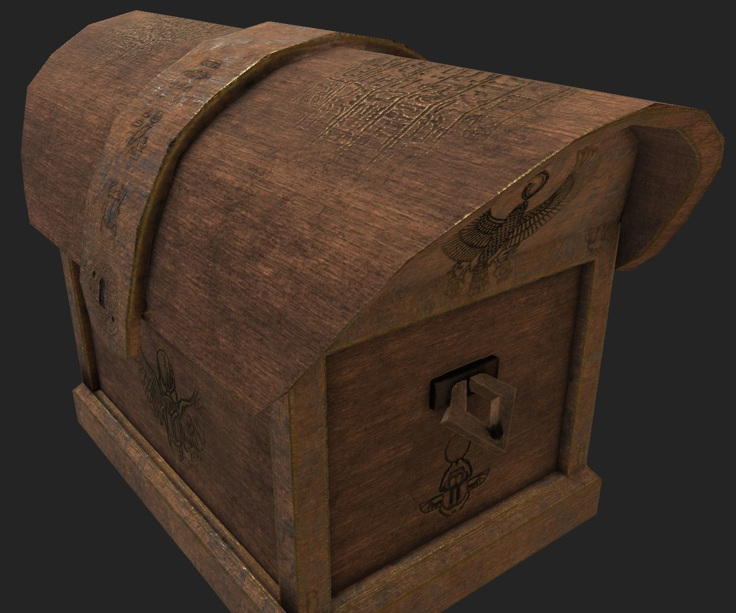 Old Chest7 Low-poly 3D model_8