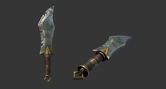 Knife Horde Assasin Low-poly 3D model