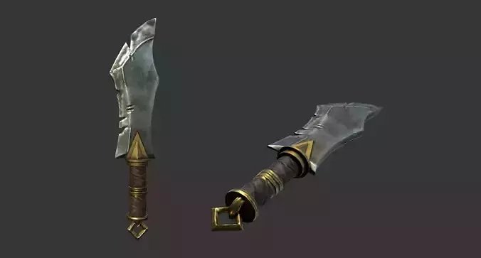 Knife Horde Assasin Low-poly 3D model