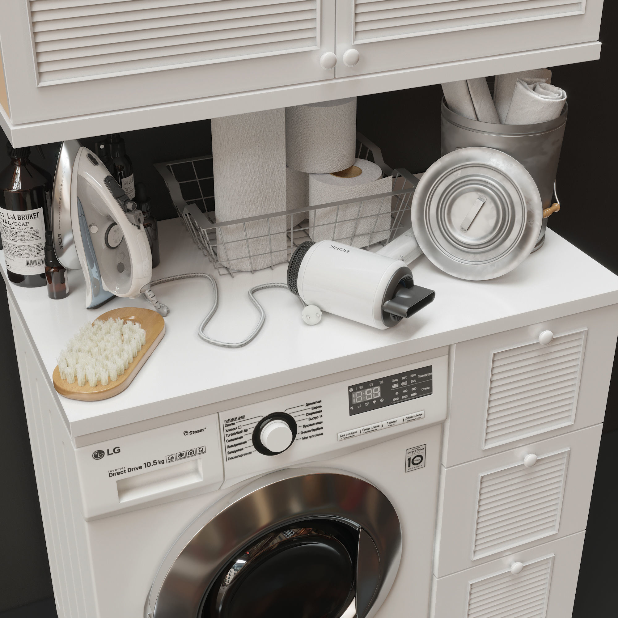 Laundry Decor 3D model_1