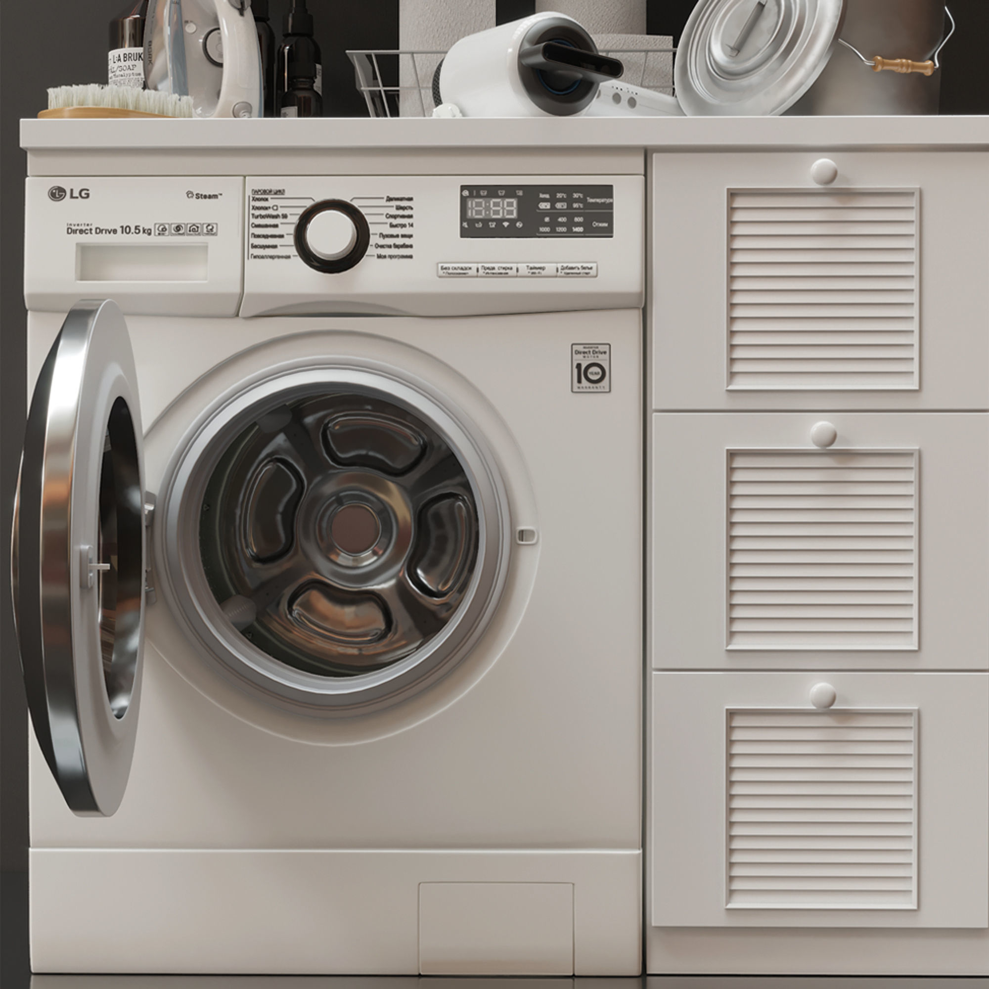 Laundry Decor 3D model_2