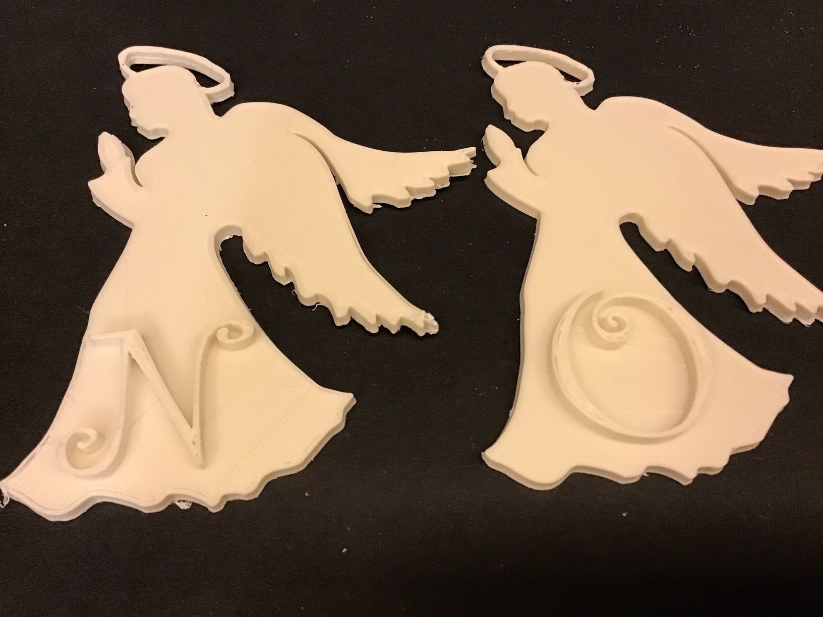 CHRISTMAS ANGELS 3D letters stl file 3D print model_1