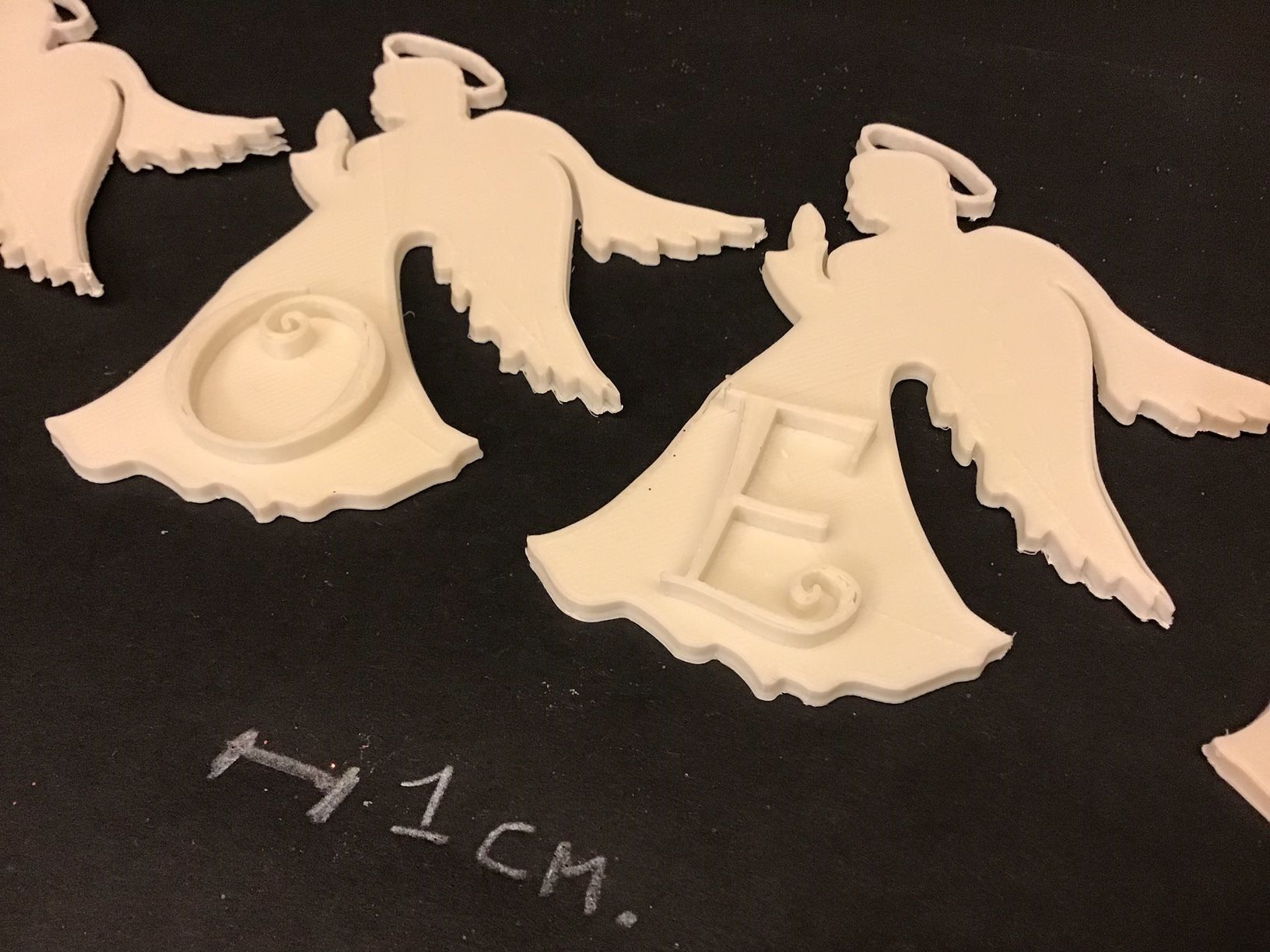 CHRISTMAS ANGELS 3D letters stl file 3D print model_5