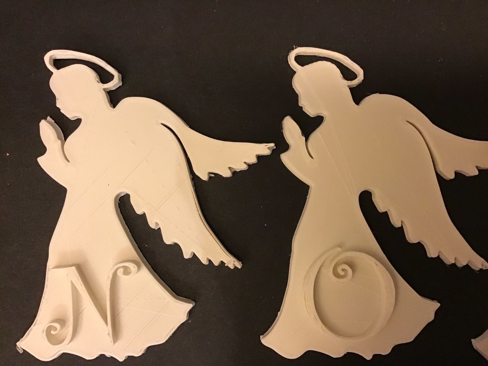 CHRISTMAS ANGELS 3D letters stl file 3D print model_4