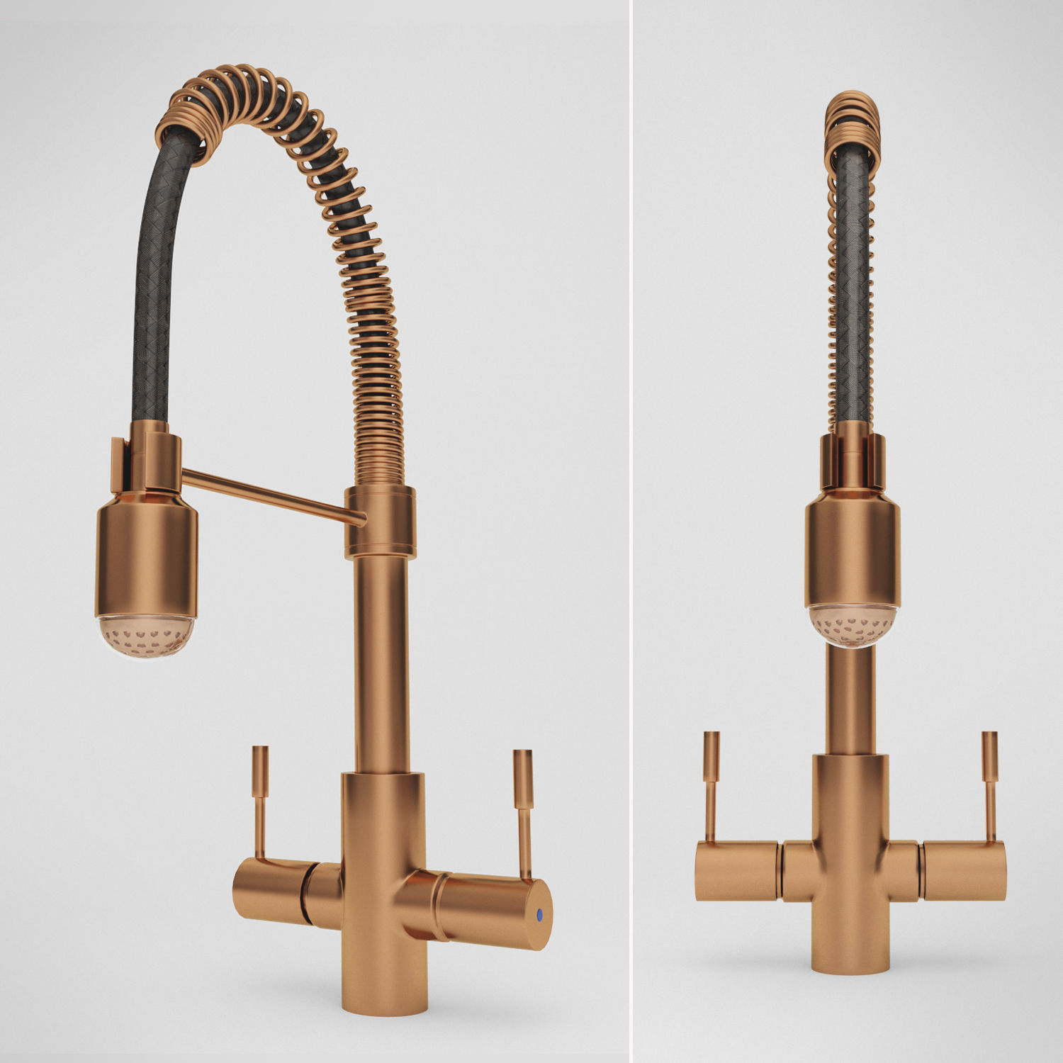 Pull-Down Kitchen Faucet Set 02 3D model_7
