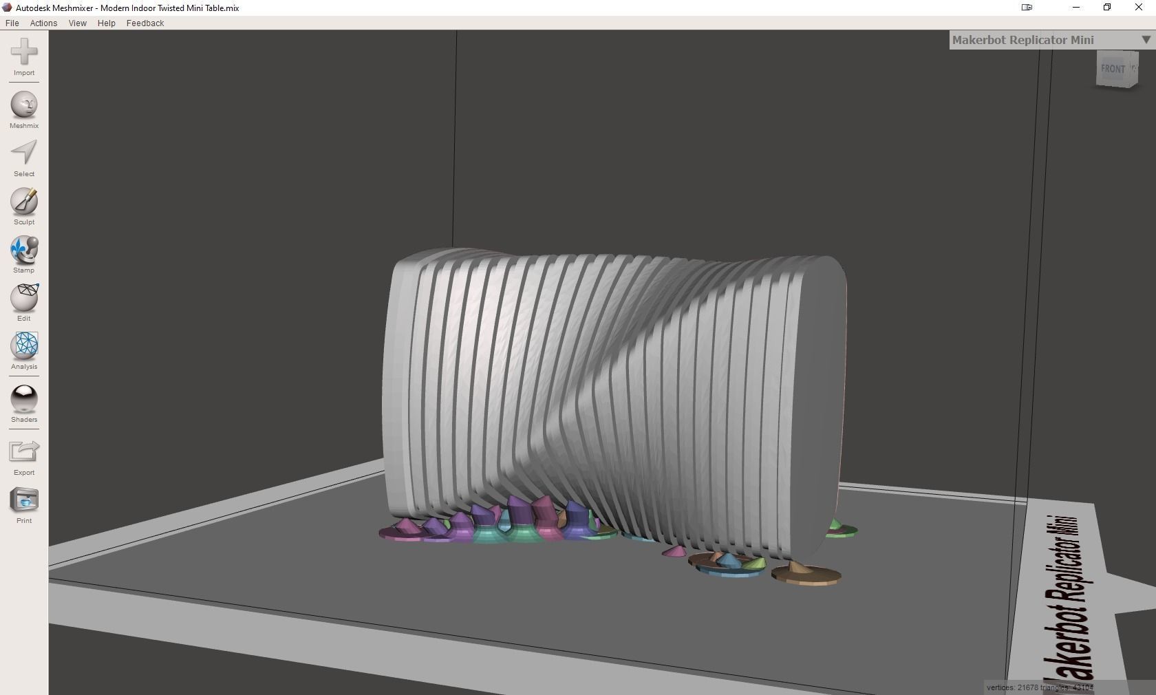 Modern Mini Table 3D print model_37