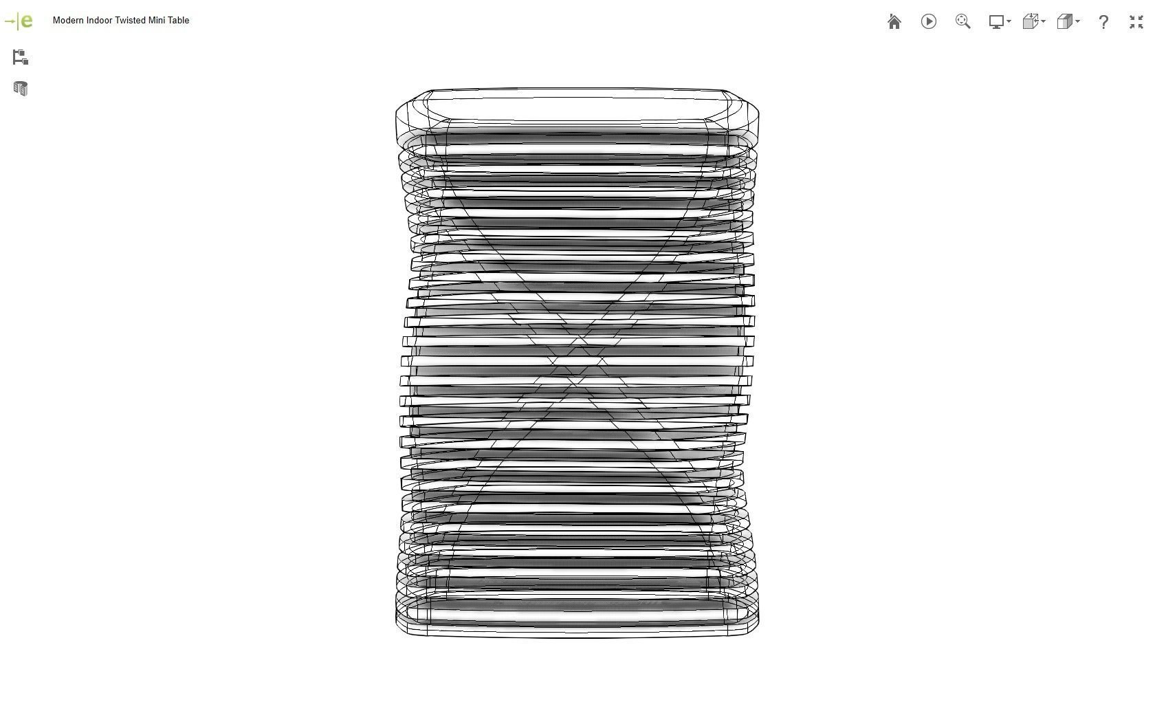 Modern Mini Table 3D print model_13