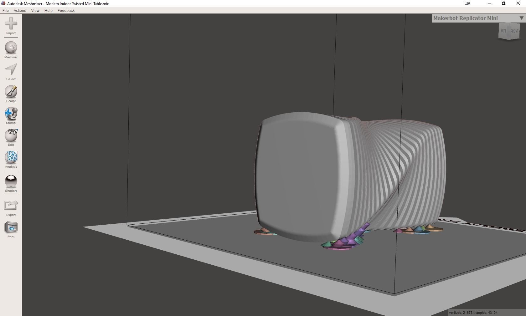 Modern Mini Table 3D print model_36