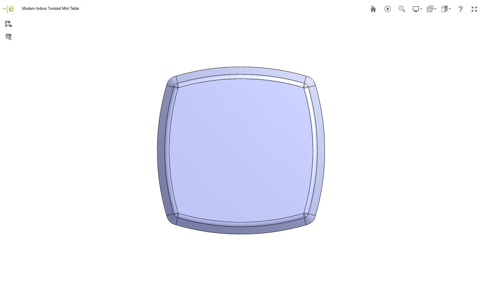 Modern Mini Table 3D print model_14