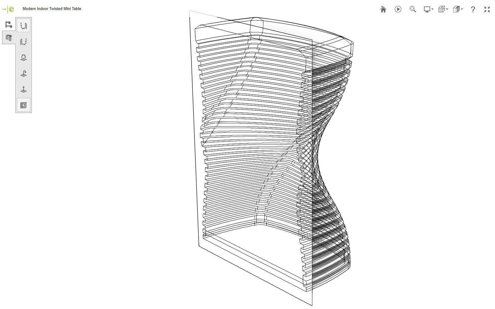 Modern Mini Table 3D print model_27