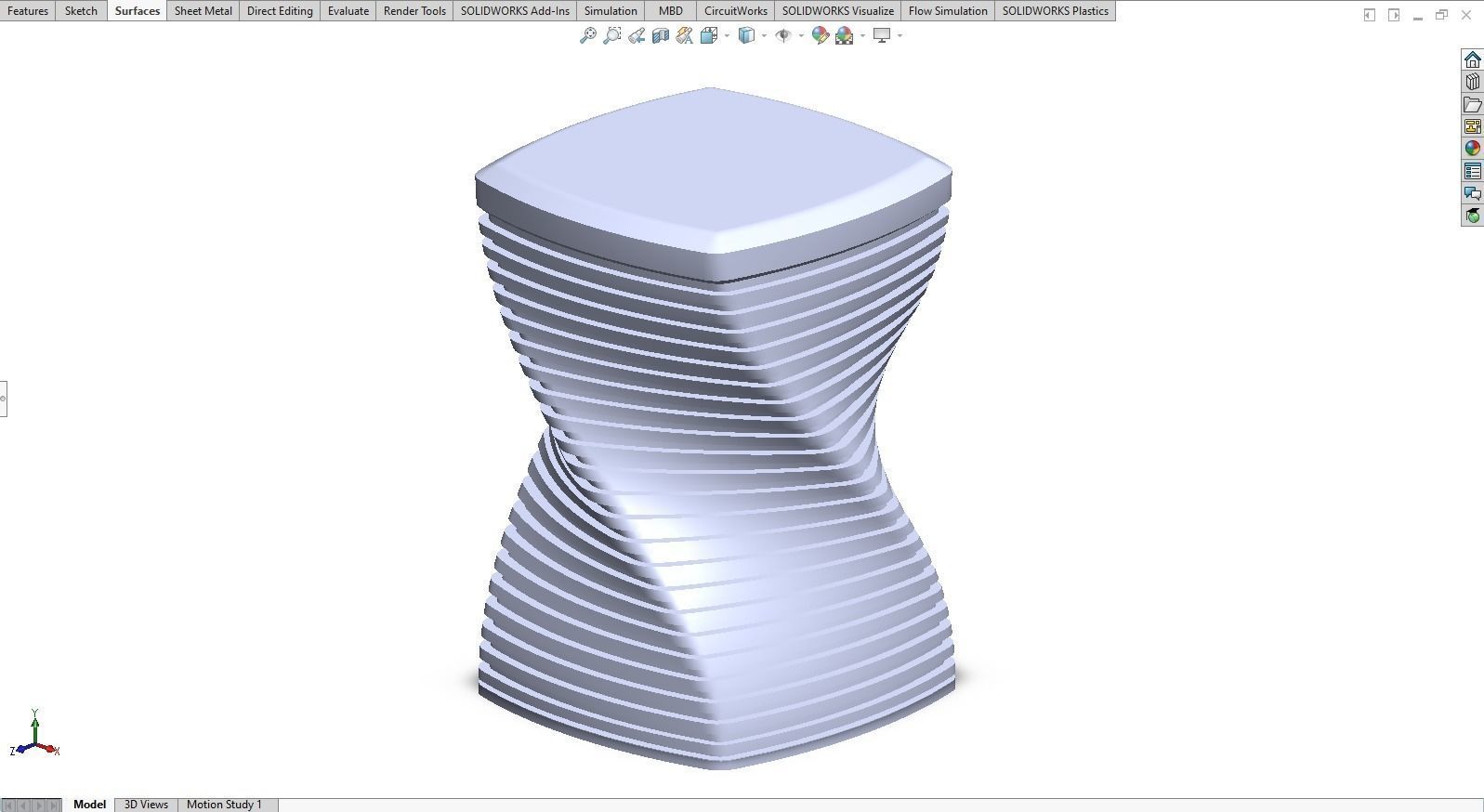 Modern Mini Table 3D print model_4