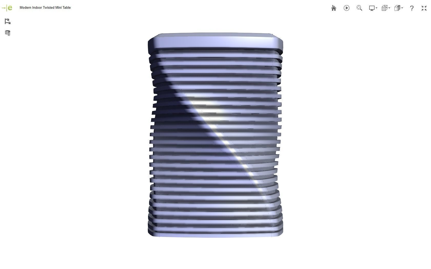 Modern Mini Table 3D print model_22