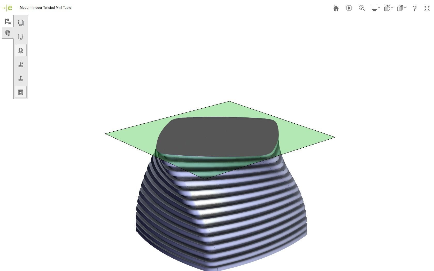 Modern Mini Table 3D print model_29