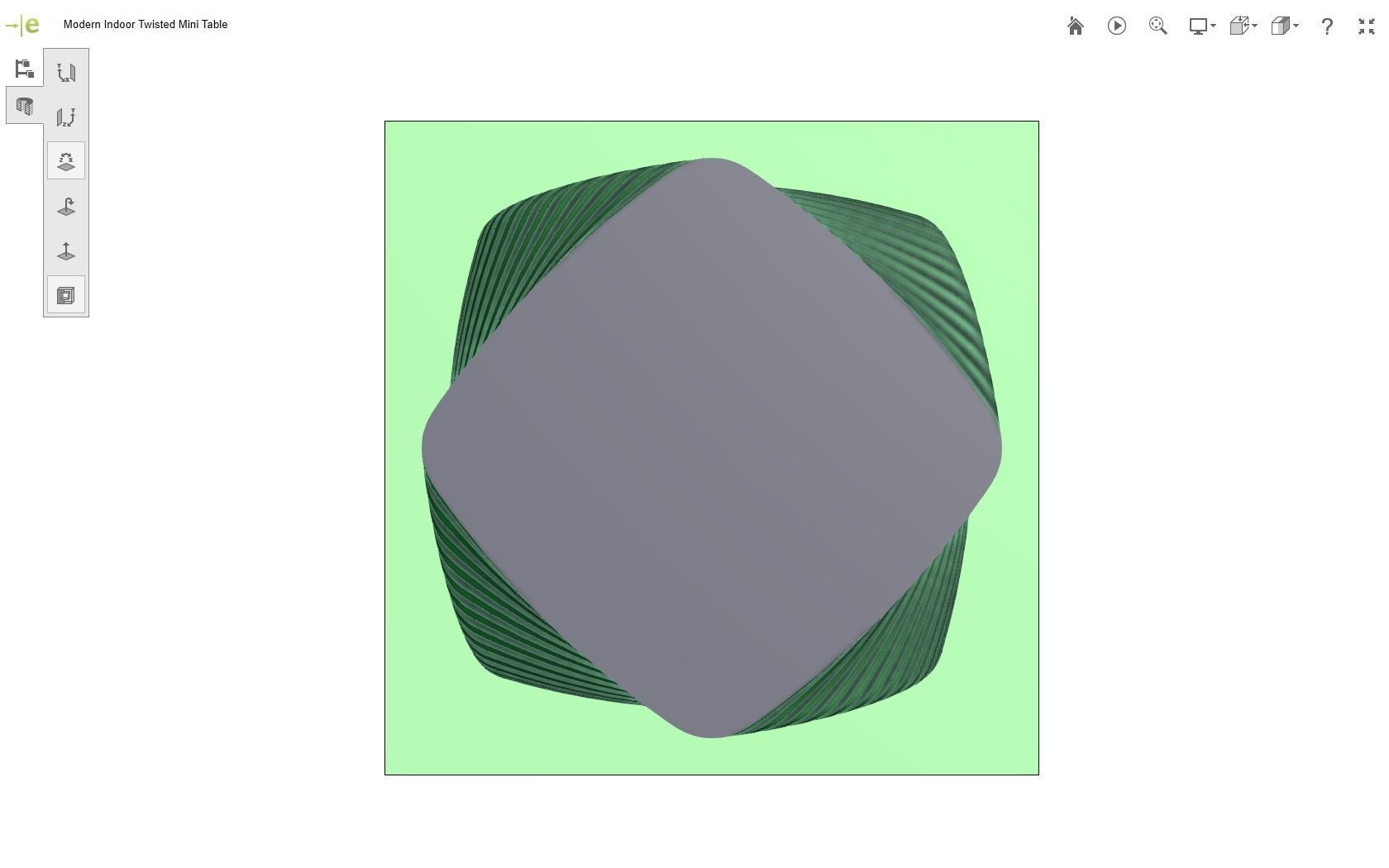 Modern Mini Table 3D print model_32